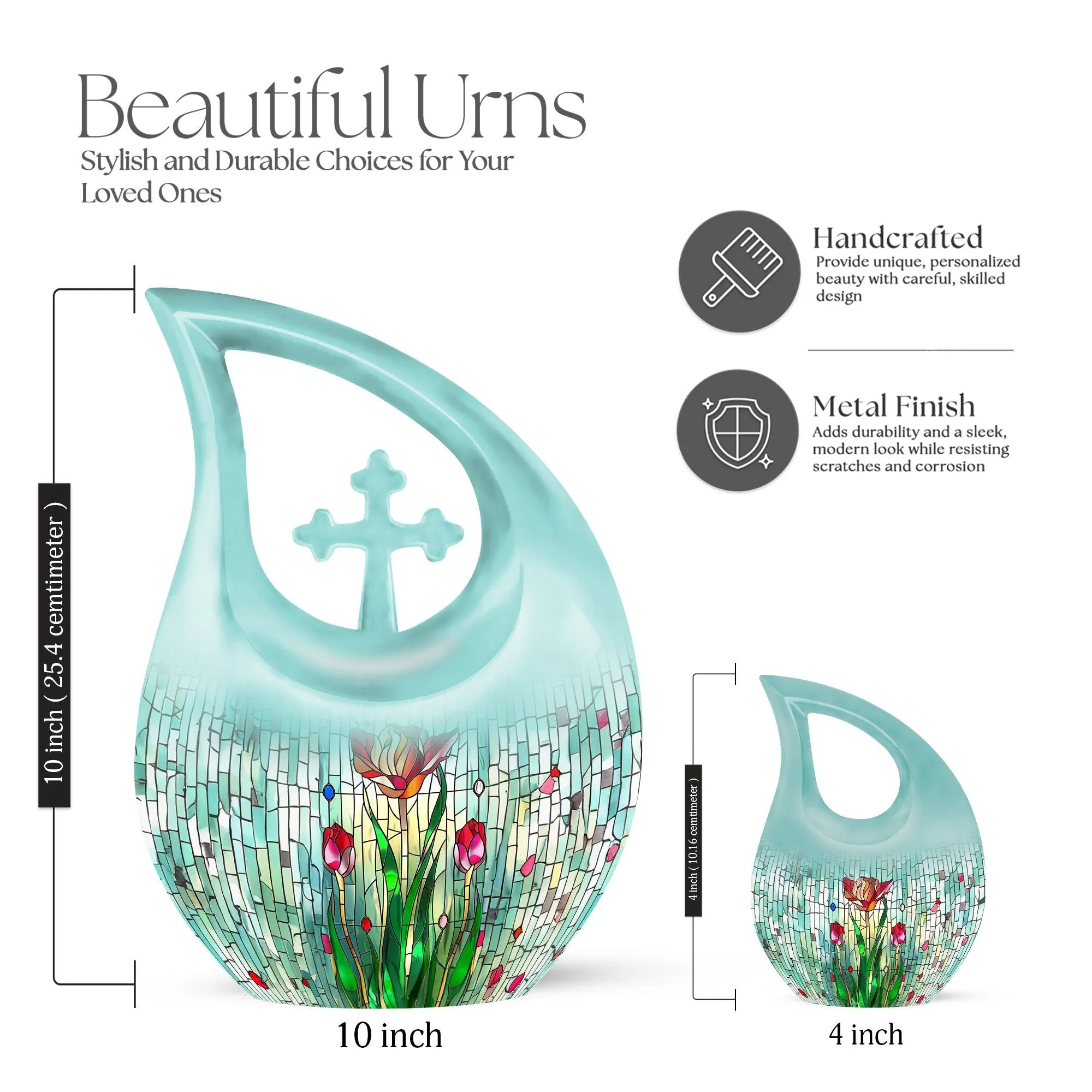 A Stained Glass Urn; Timeless Memorial for Cherished Ones