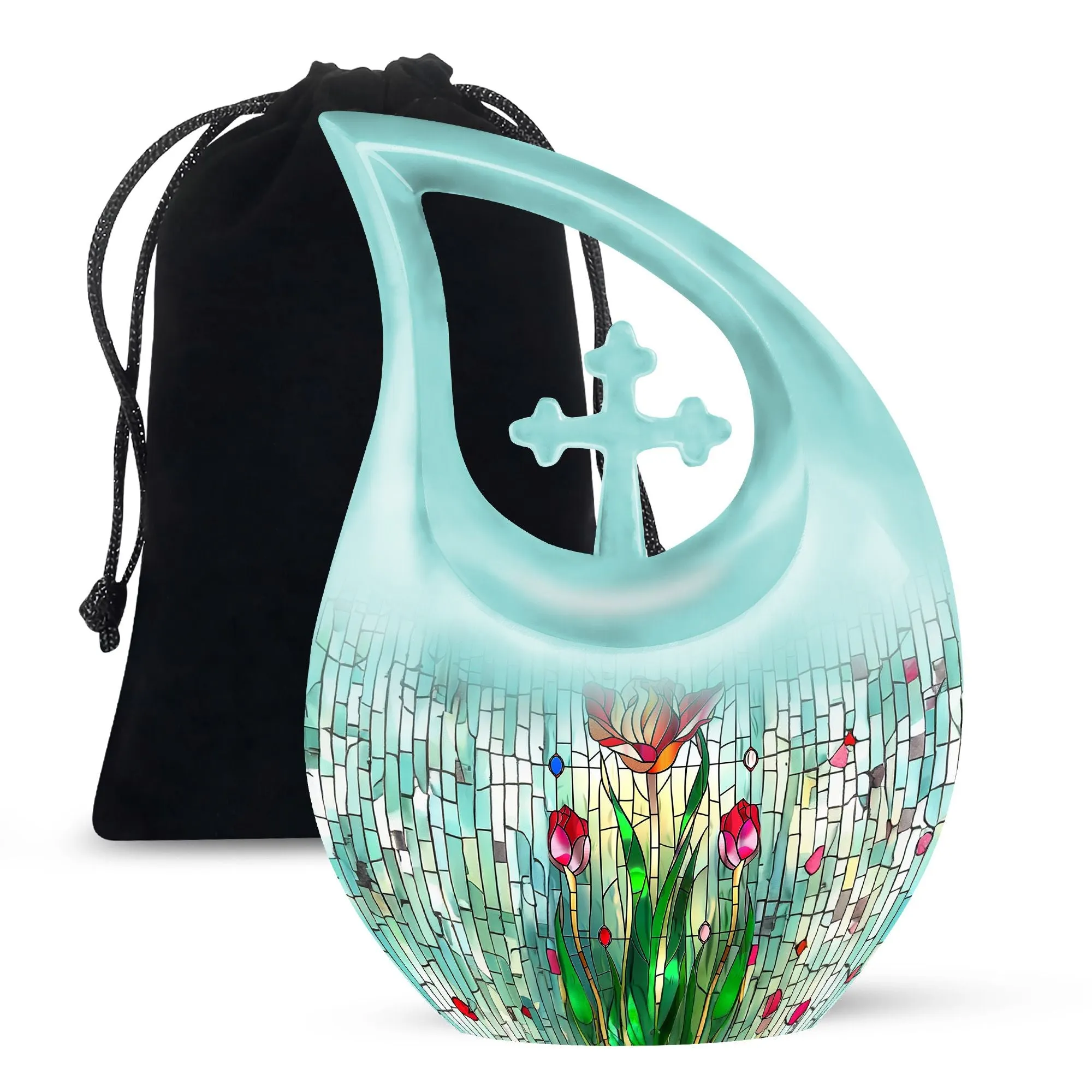 A Stained Glass Urn; Timeless Memorial for Cherished Ones