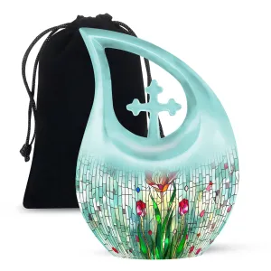 A Stained Glass Urn; Timeless Memorial for Cherished Ones