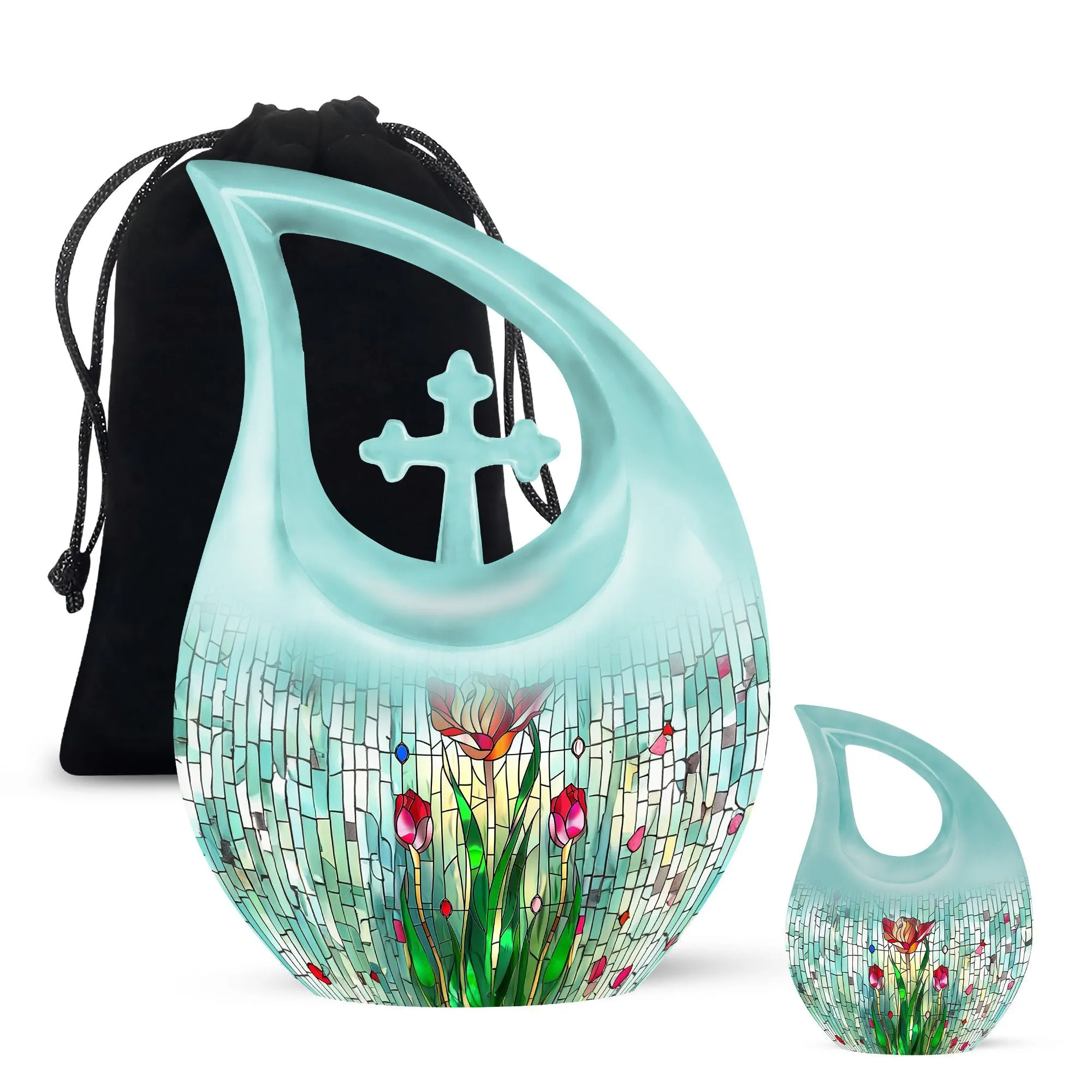 A Stained Glass Urn; Timeless Memorial for Cherished Ones