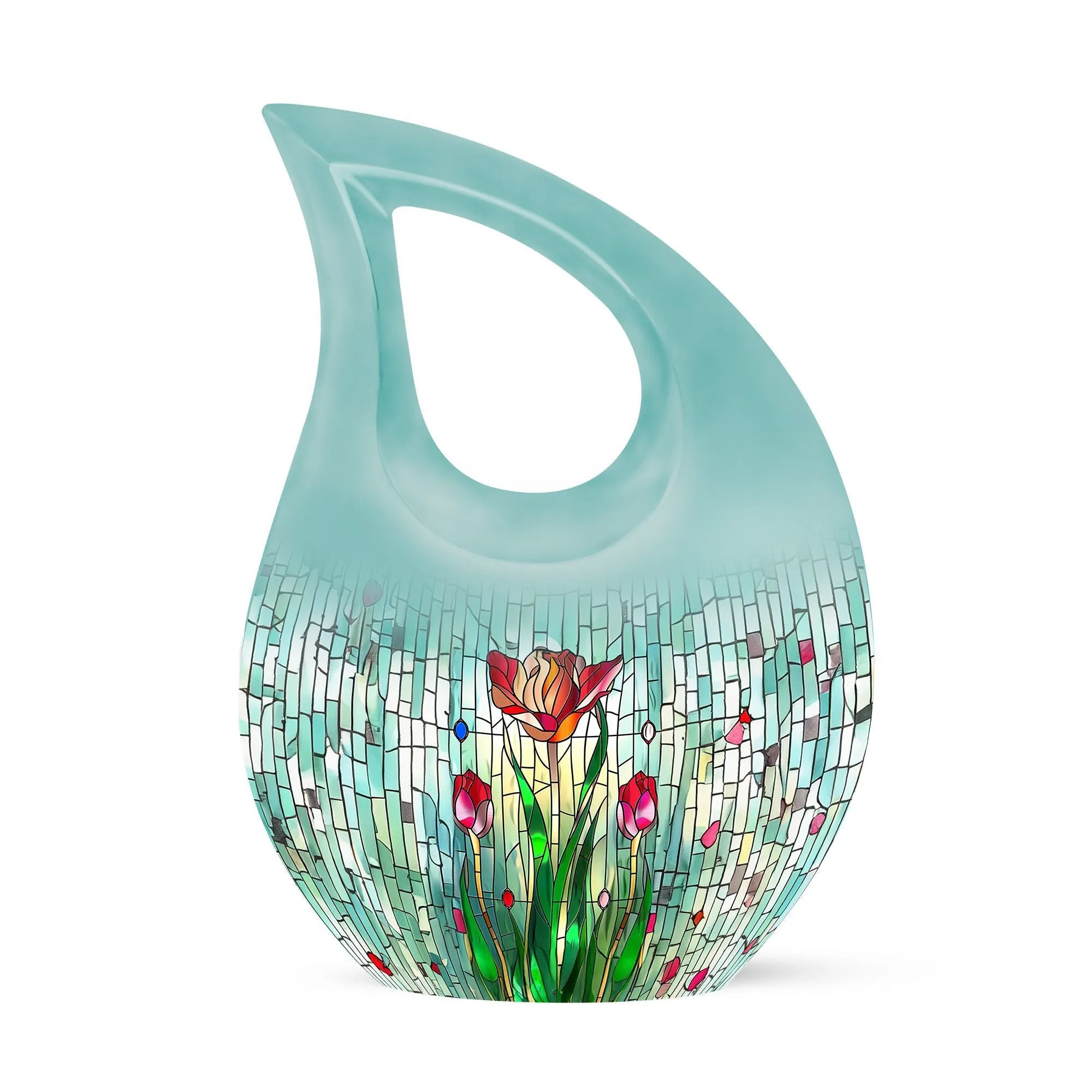 A Stained Glass Urn; Timeless Memorial for Cherished Ones