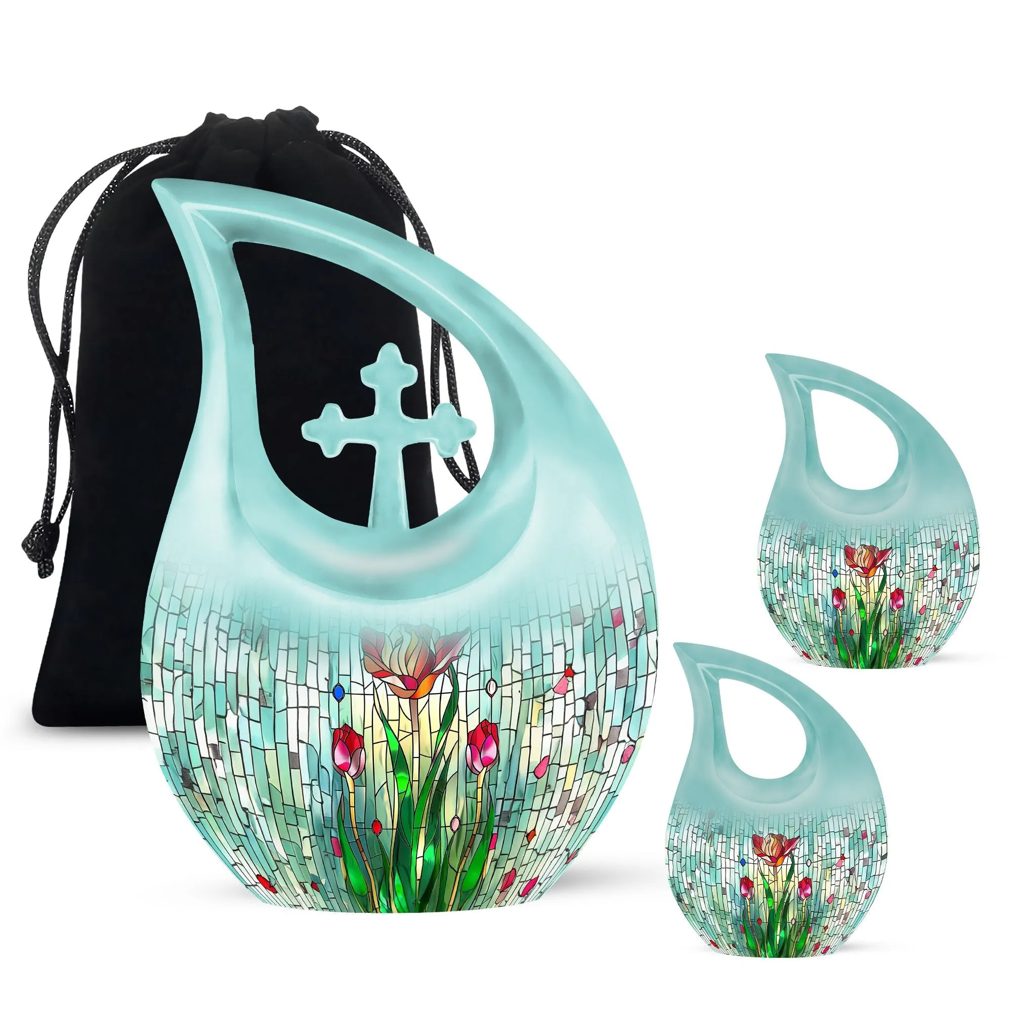 A Stained Glass Urn; Timeless Memorial for Cherished Ones