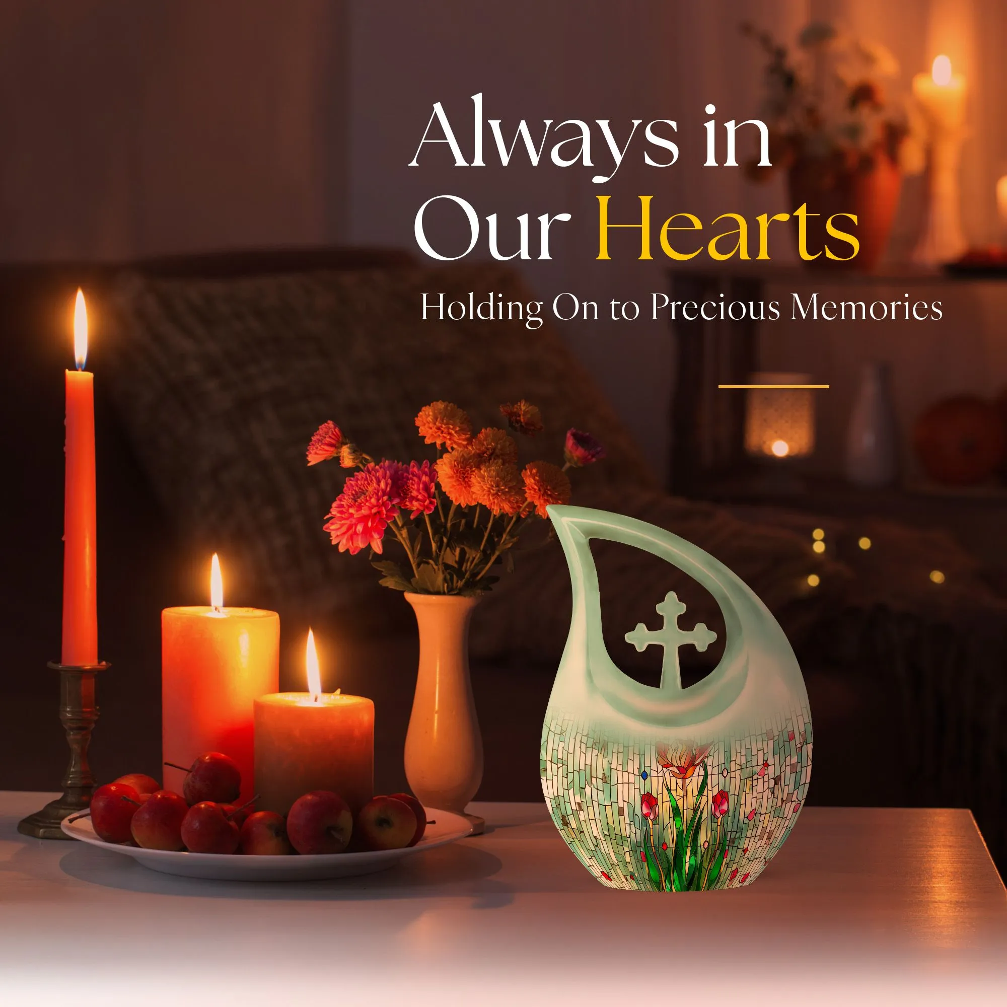 A Stained Glass Urn; Timeless Memorial for Cherished Ones