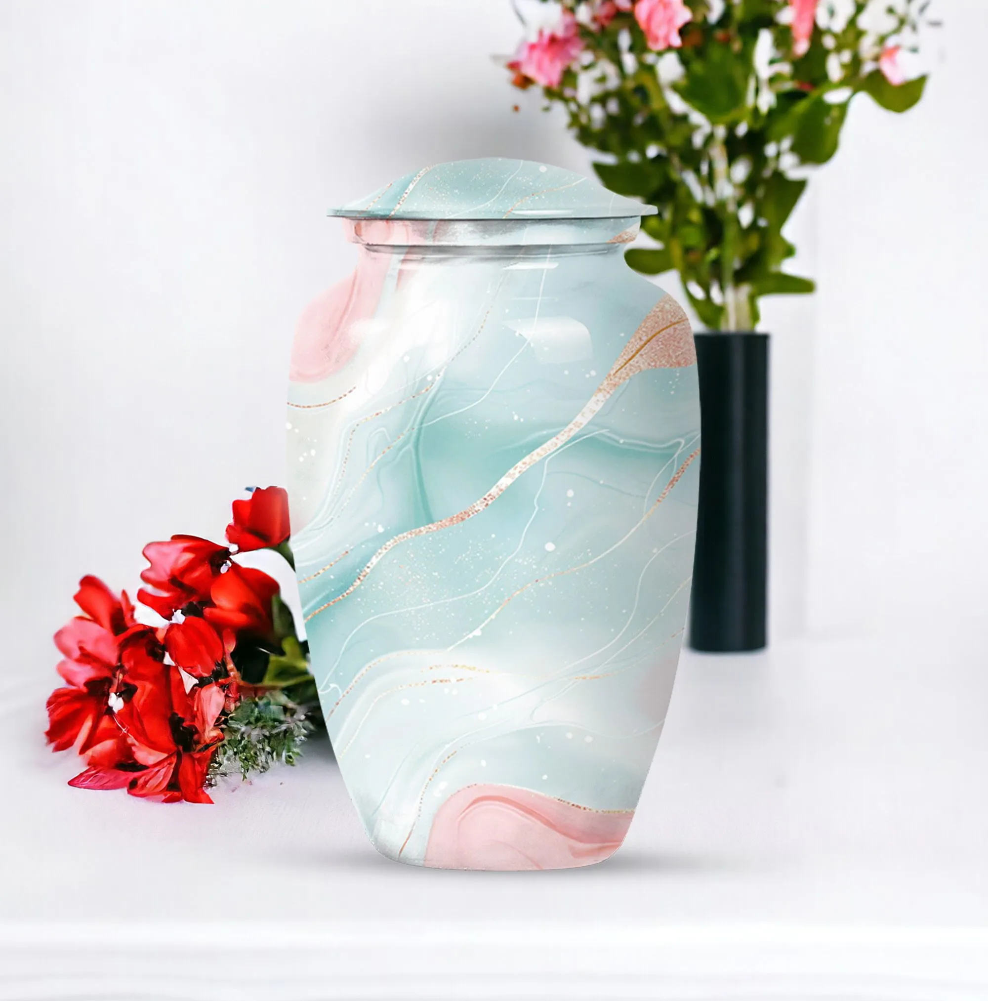 Abstract Artistry Memorial Urn: Burial Cremation Urns