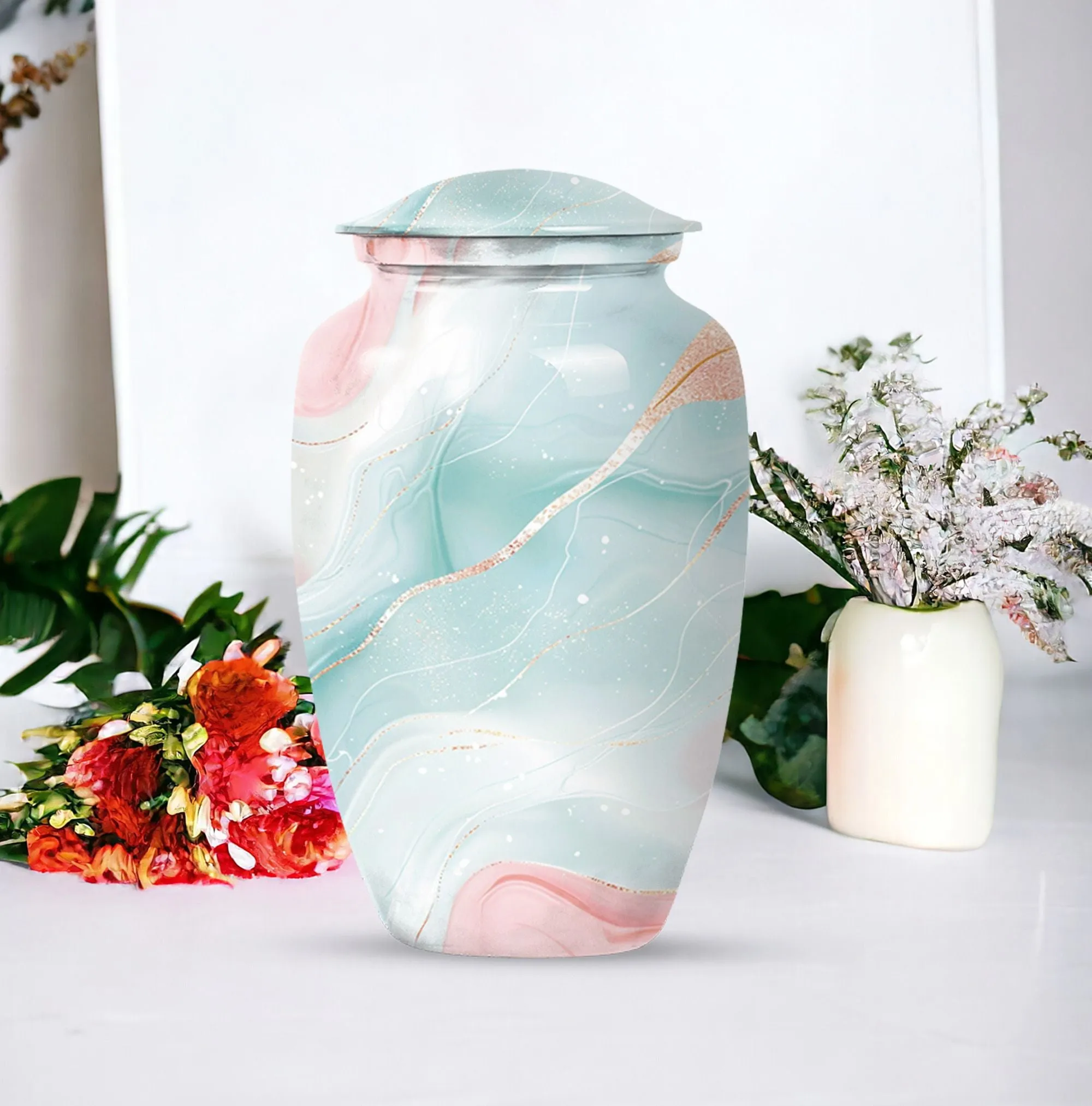 Abstract Artistry Memorial Urn: Burial Cremation Urns