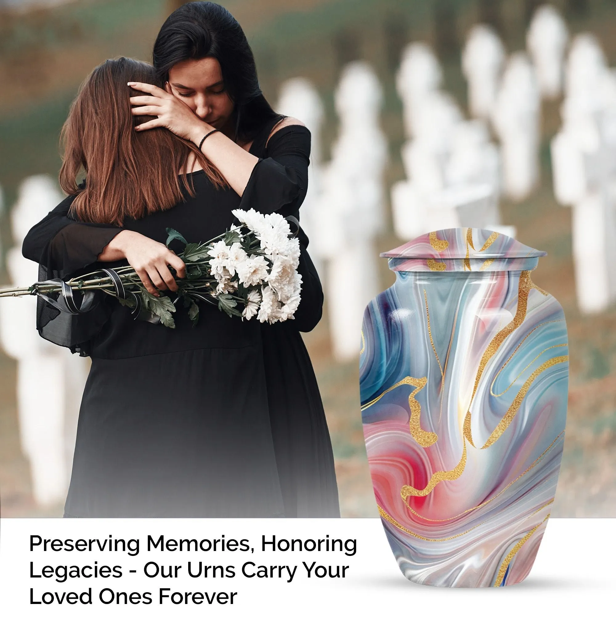 Abstract Cremation: Lasting Memories Urn