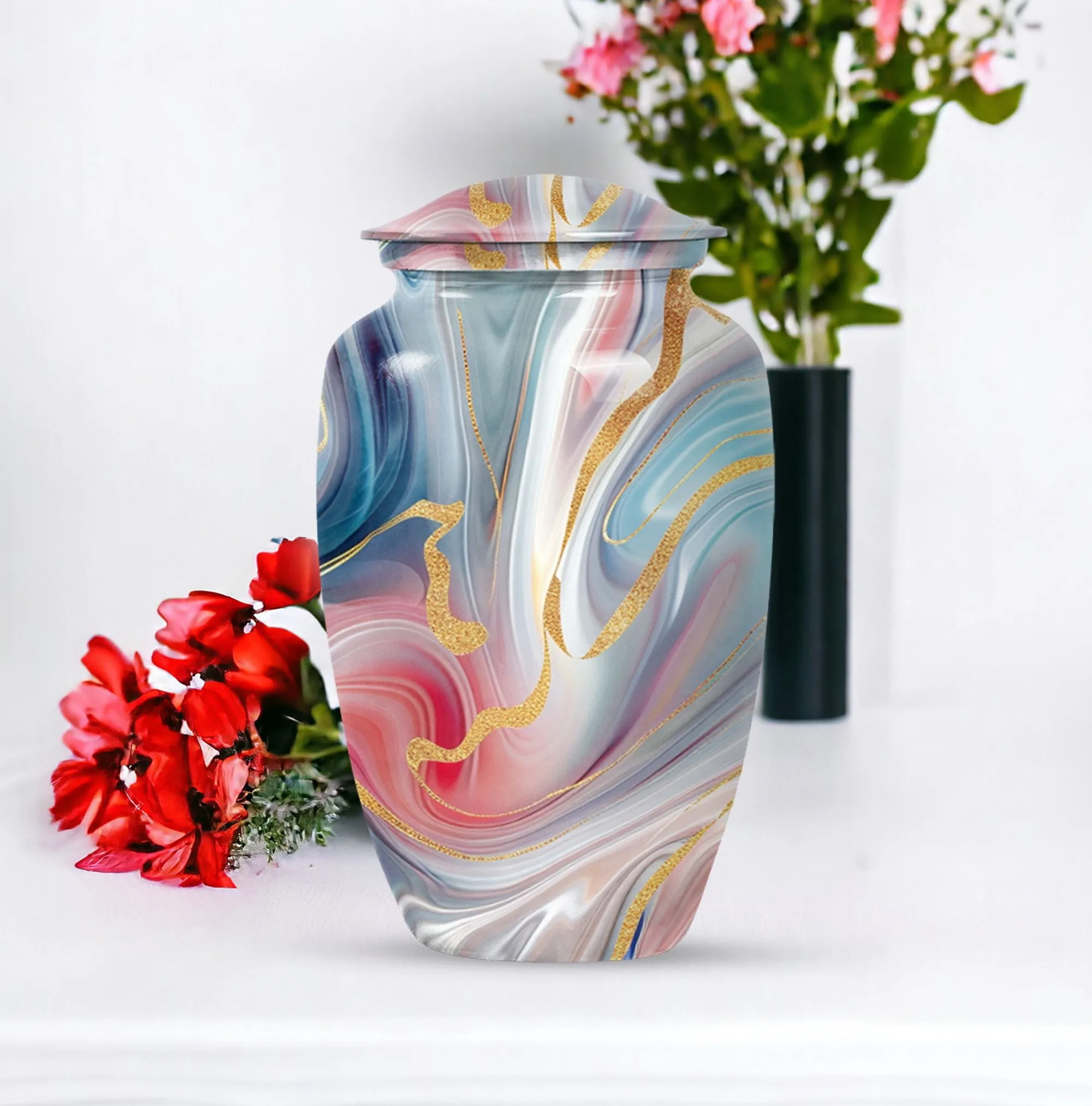 Abstract Cremation: Lasting Memories Urn