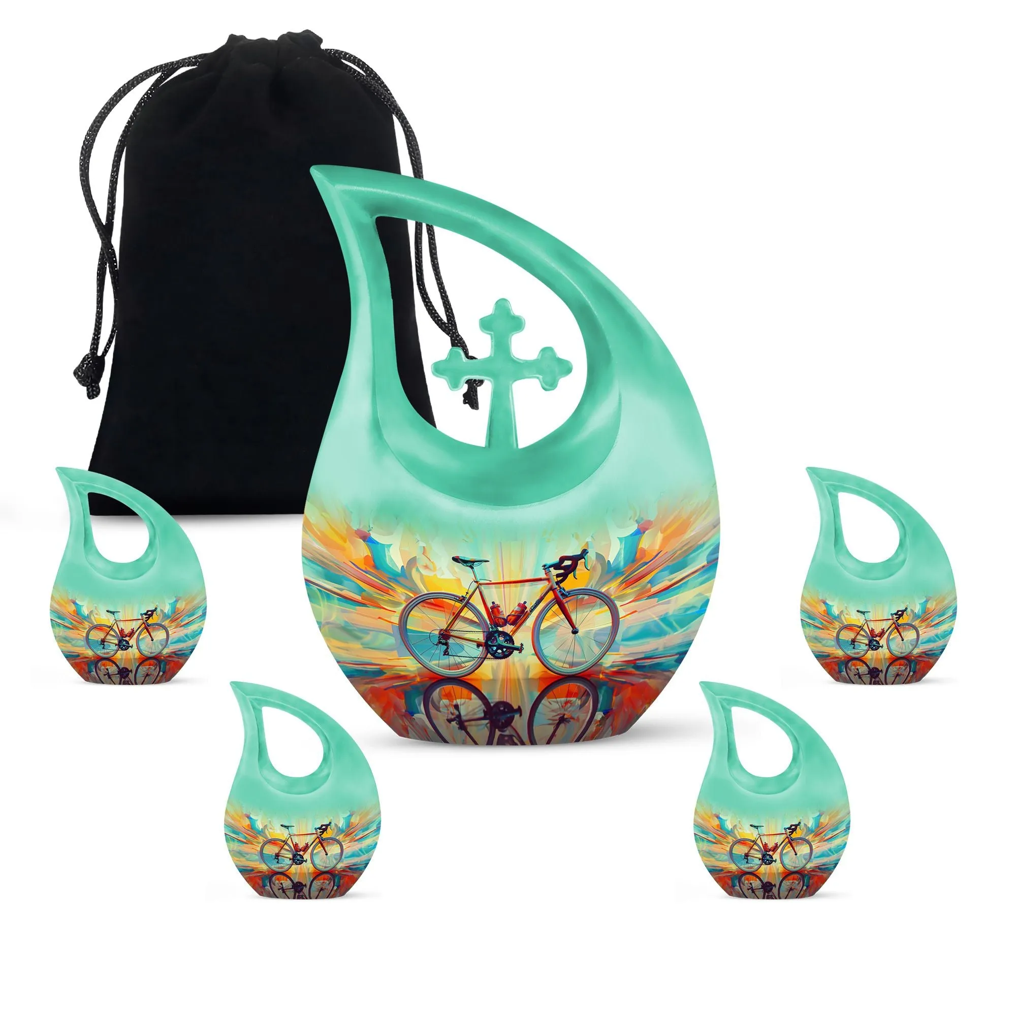 Abstract Cycling Dreams: Personalized Container For Ashes