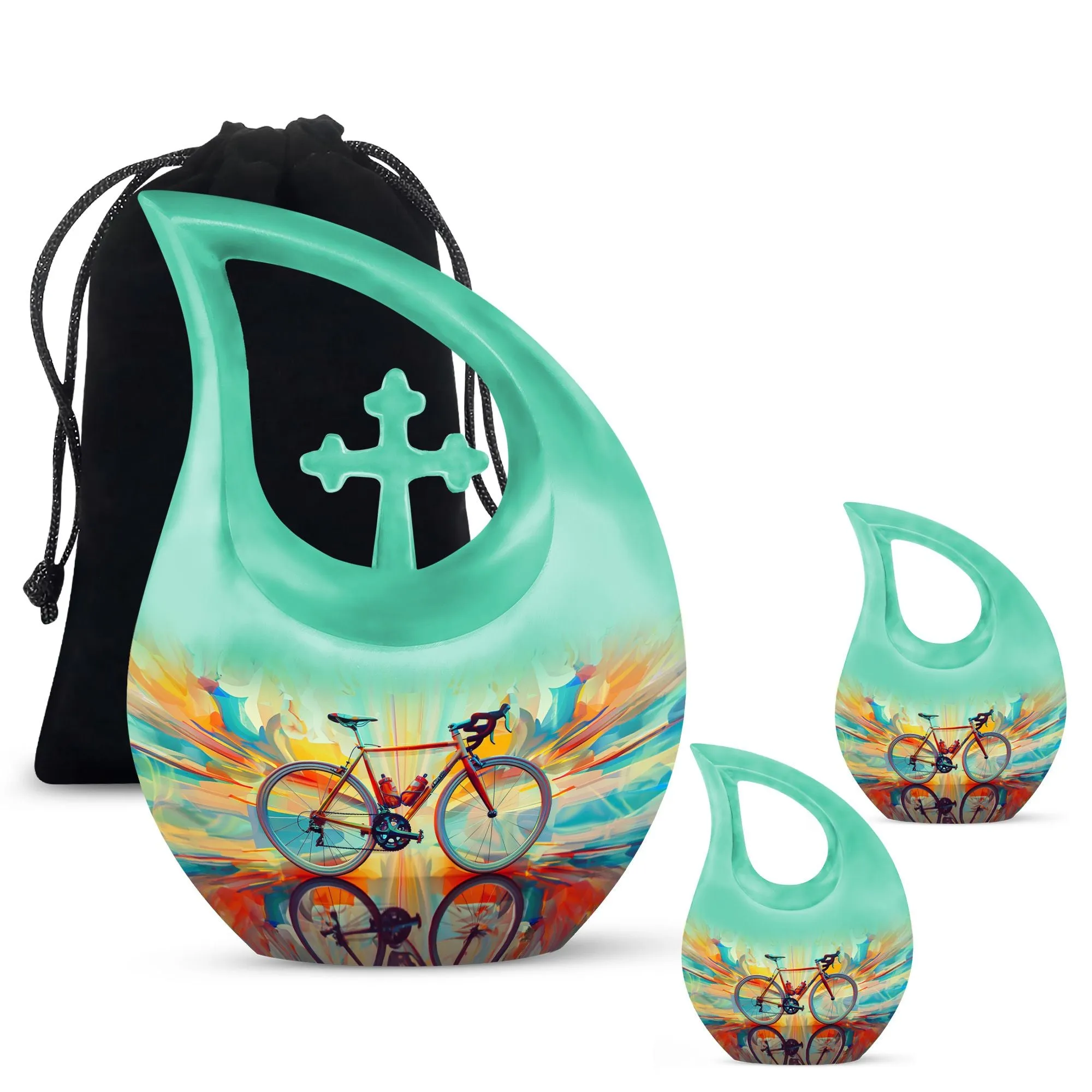 Abstract Cycling Dreams: Personalized Container For Ashes
