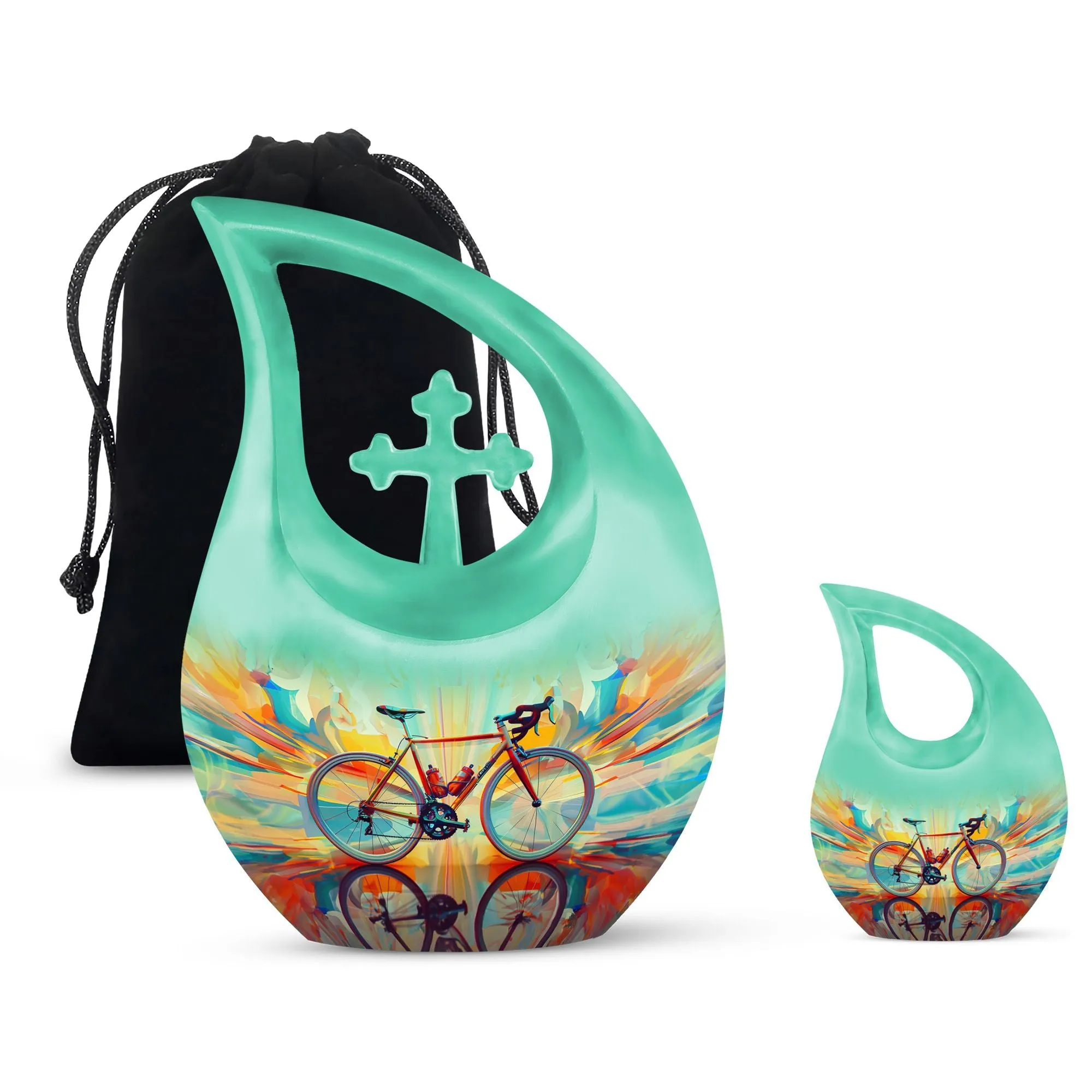 Abstract Cycling Dreams: Personalized Container For Ashes