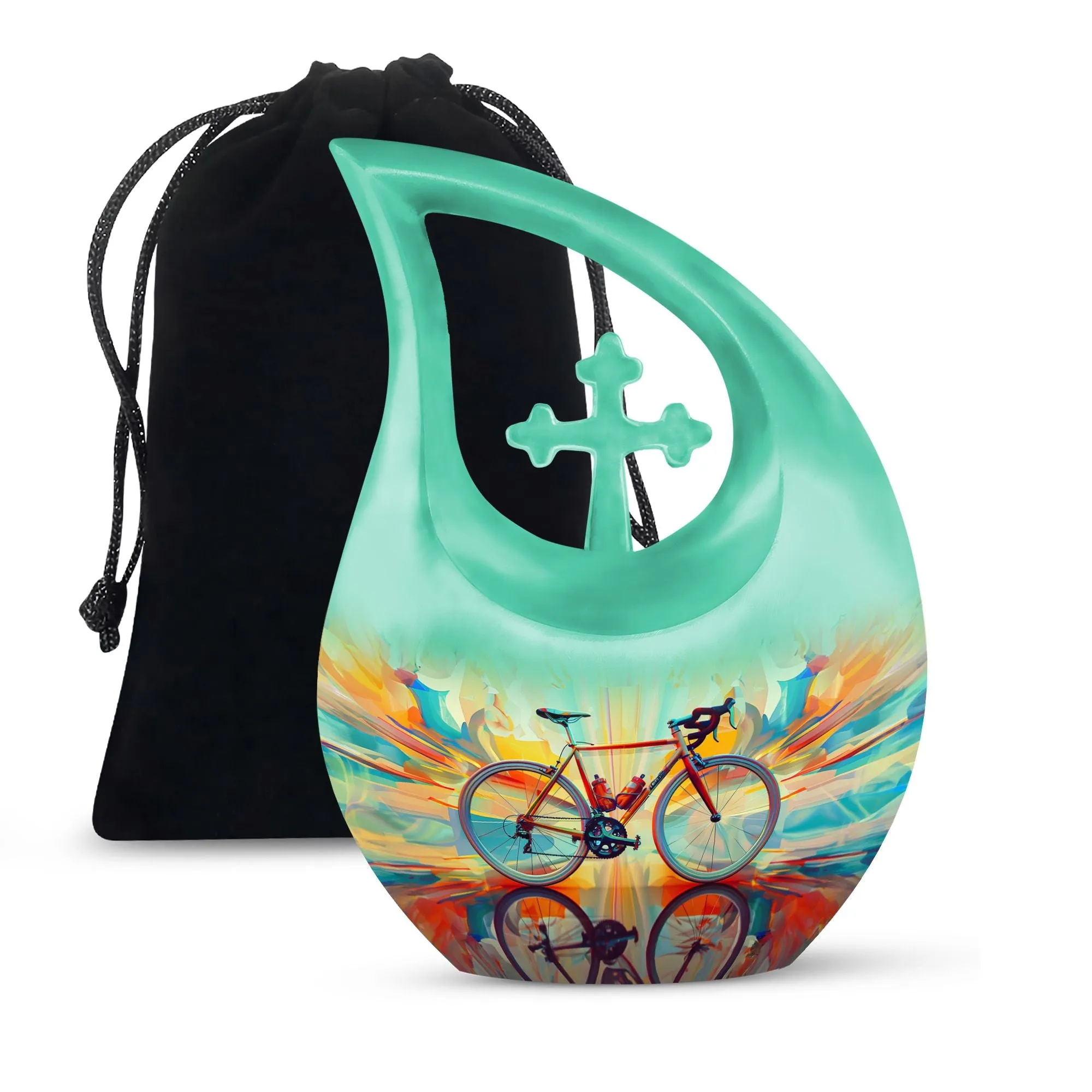 Abstract Cycling Dreams: Personalized Container For Ashes