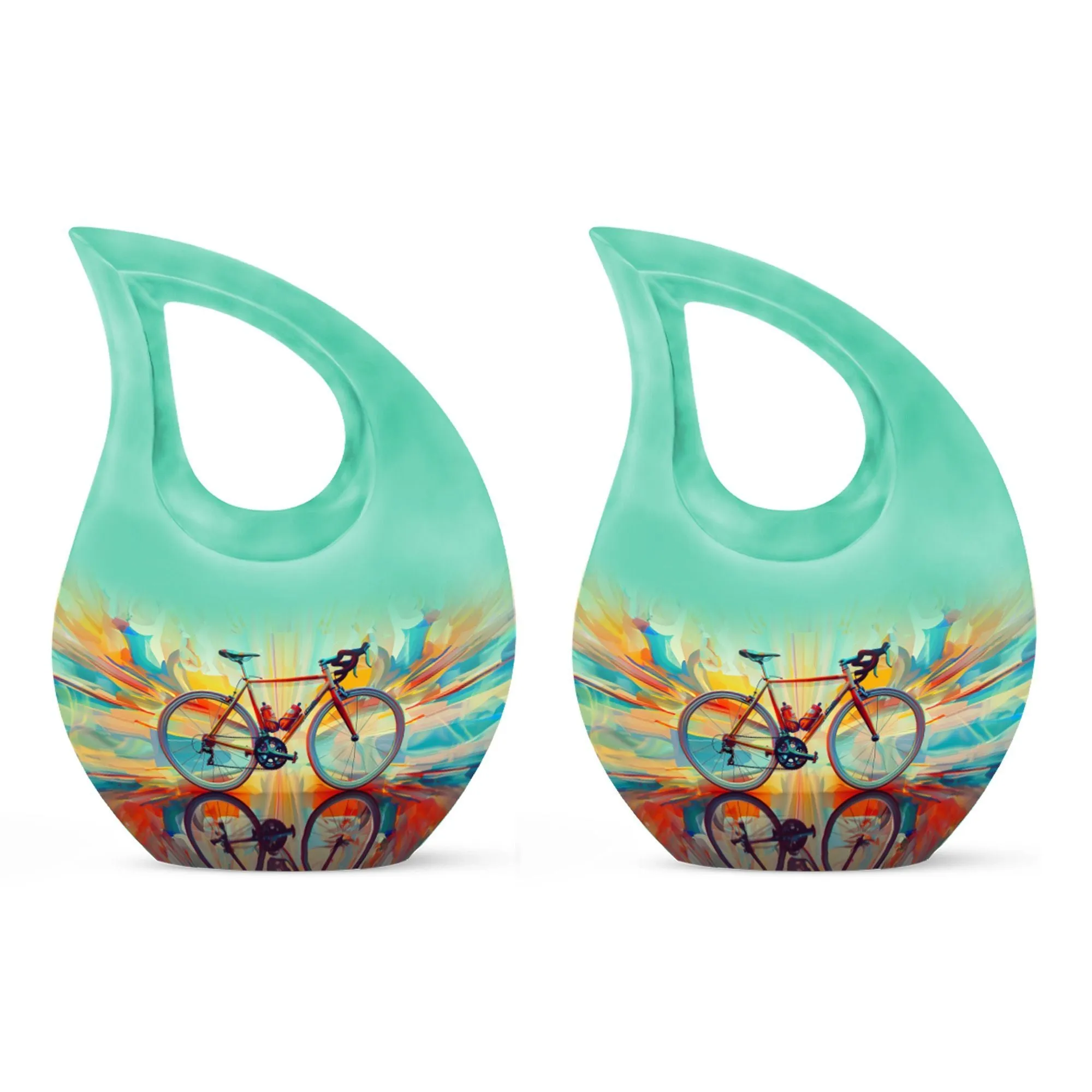 Abstract Cycling Dreams: Personalized Container For Ashes