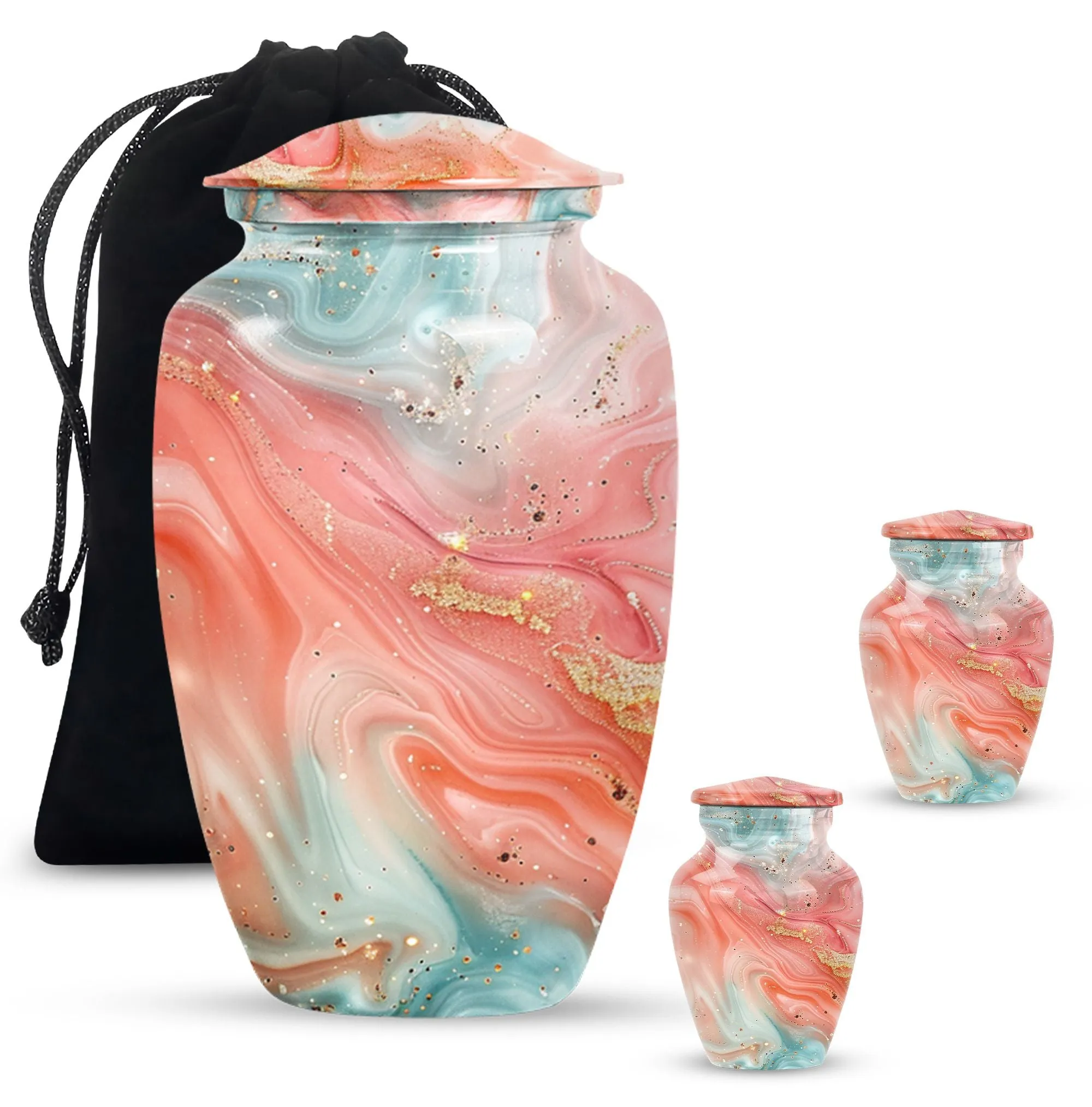 Abstract Elegance - Stately Memorial Cremation Urn for Ashes