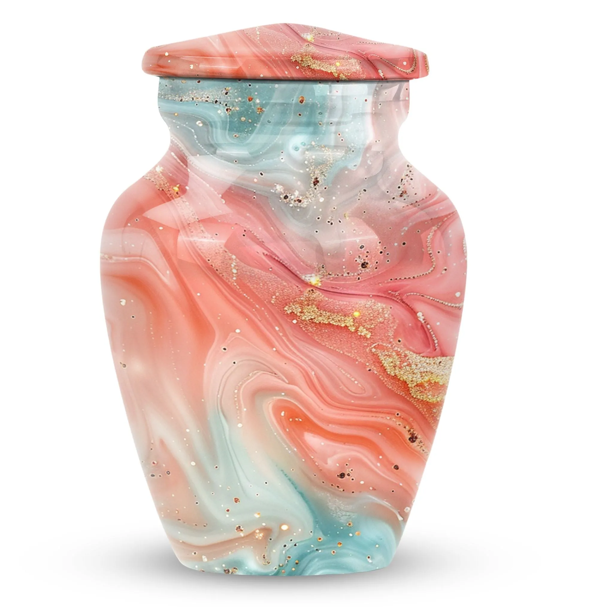 Abstract Elegance - Stately Memorial Cremation Urn for Ashes