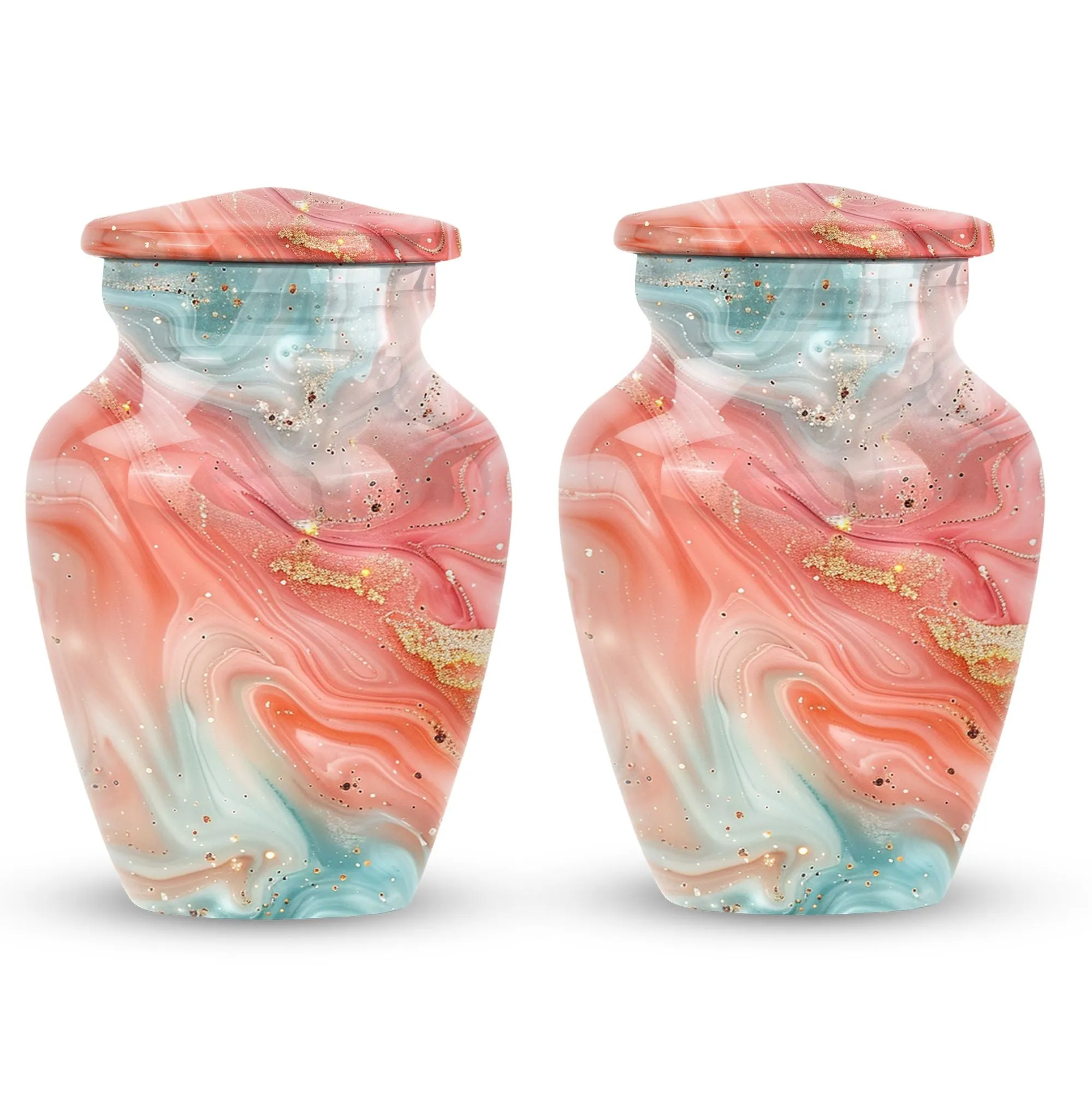 Abstract Elegance - Stately Memorial Cremation Urn for Ashes