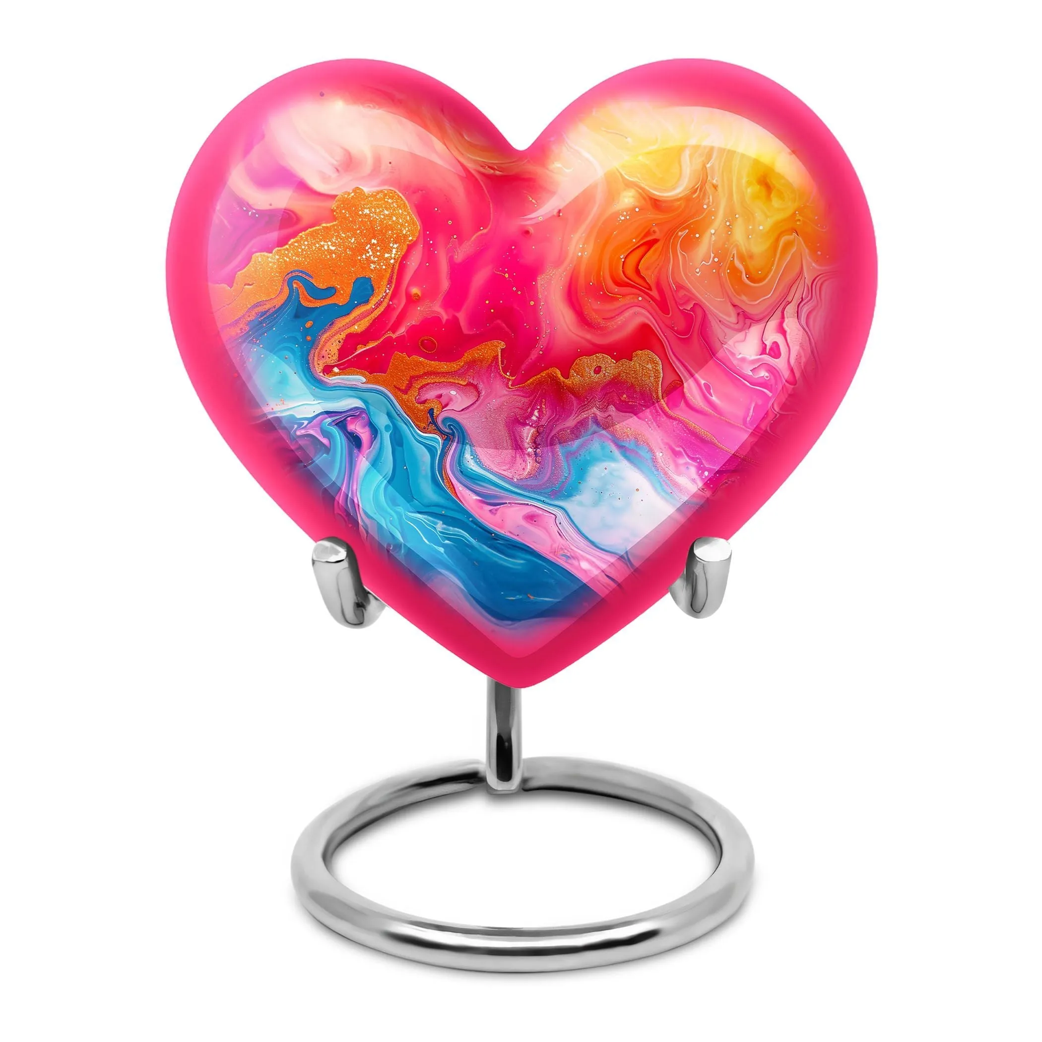 Abstract Memorial: Enshrined Heart - Cremation Urn for Men