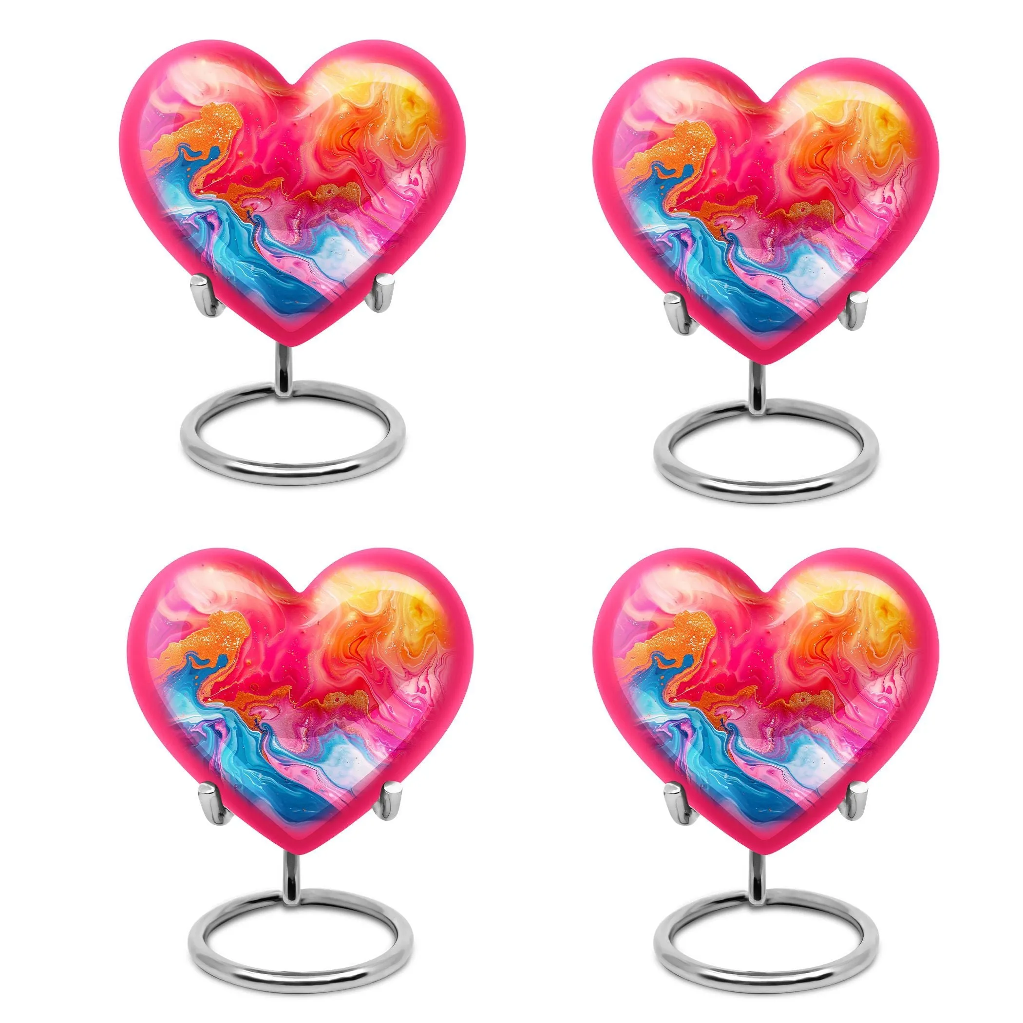 Abstract Memorial: Enshrined Heart - Cremation Urn for Men
