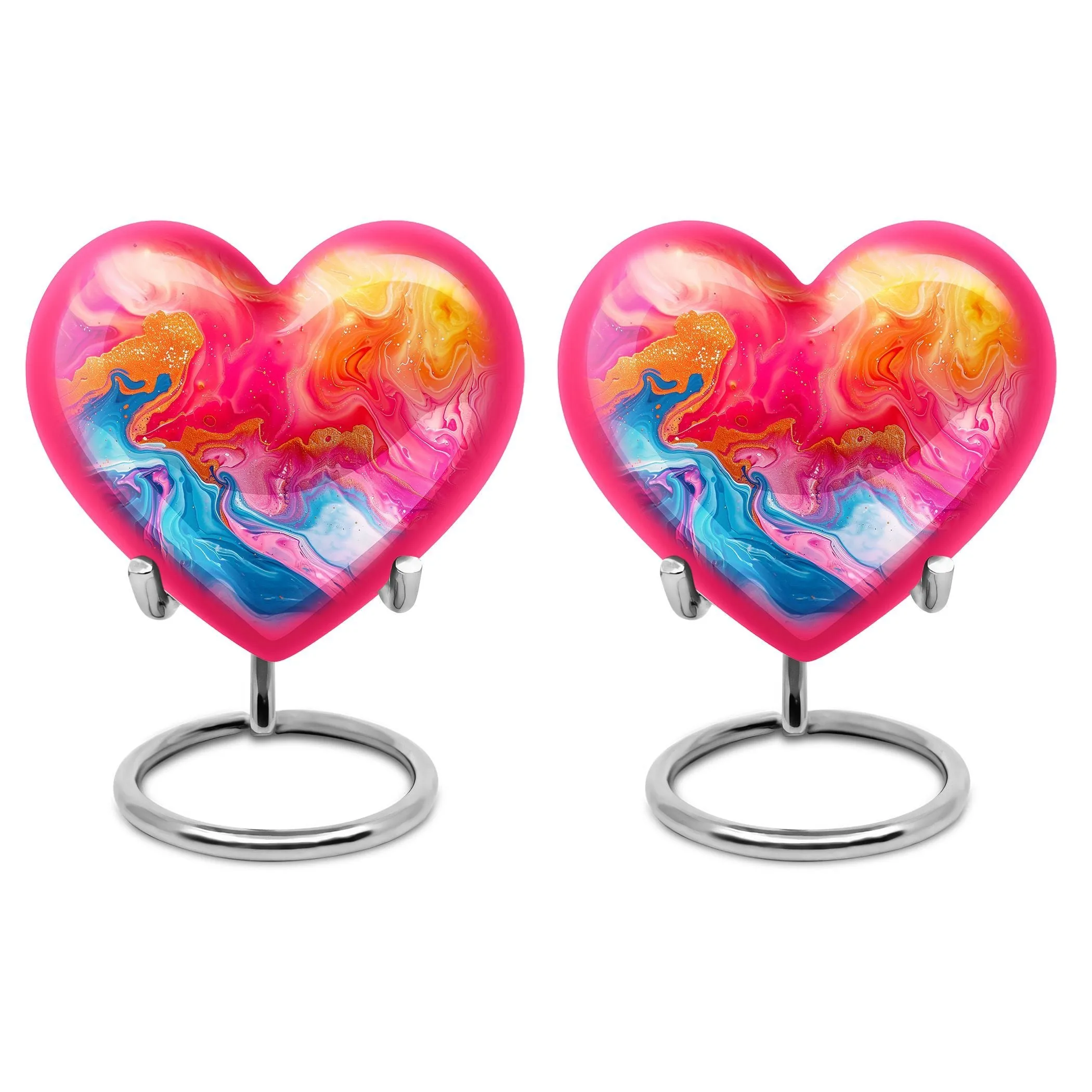 Abstract Memorial: Enshrined Heart - Cremation Urn for Men