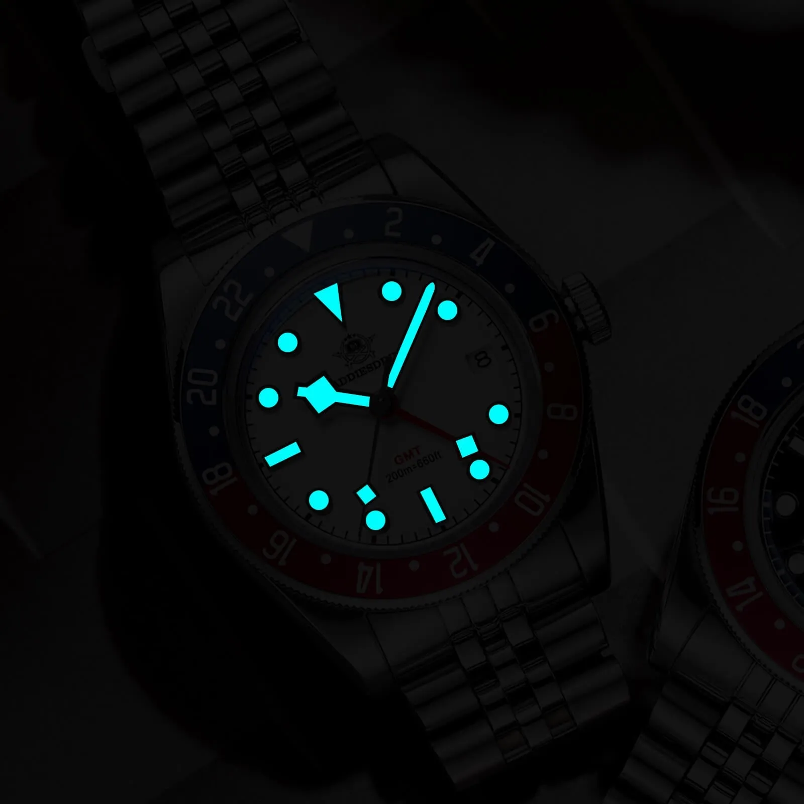 ADDIESDIVE 39mm BB58 GMT Quartz Watch AD2044