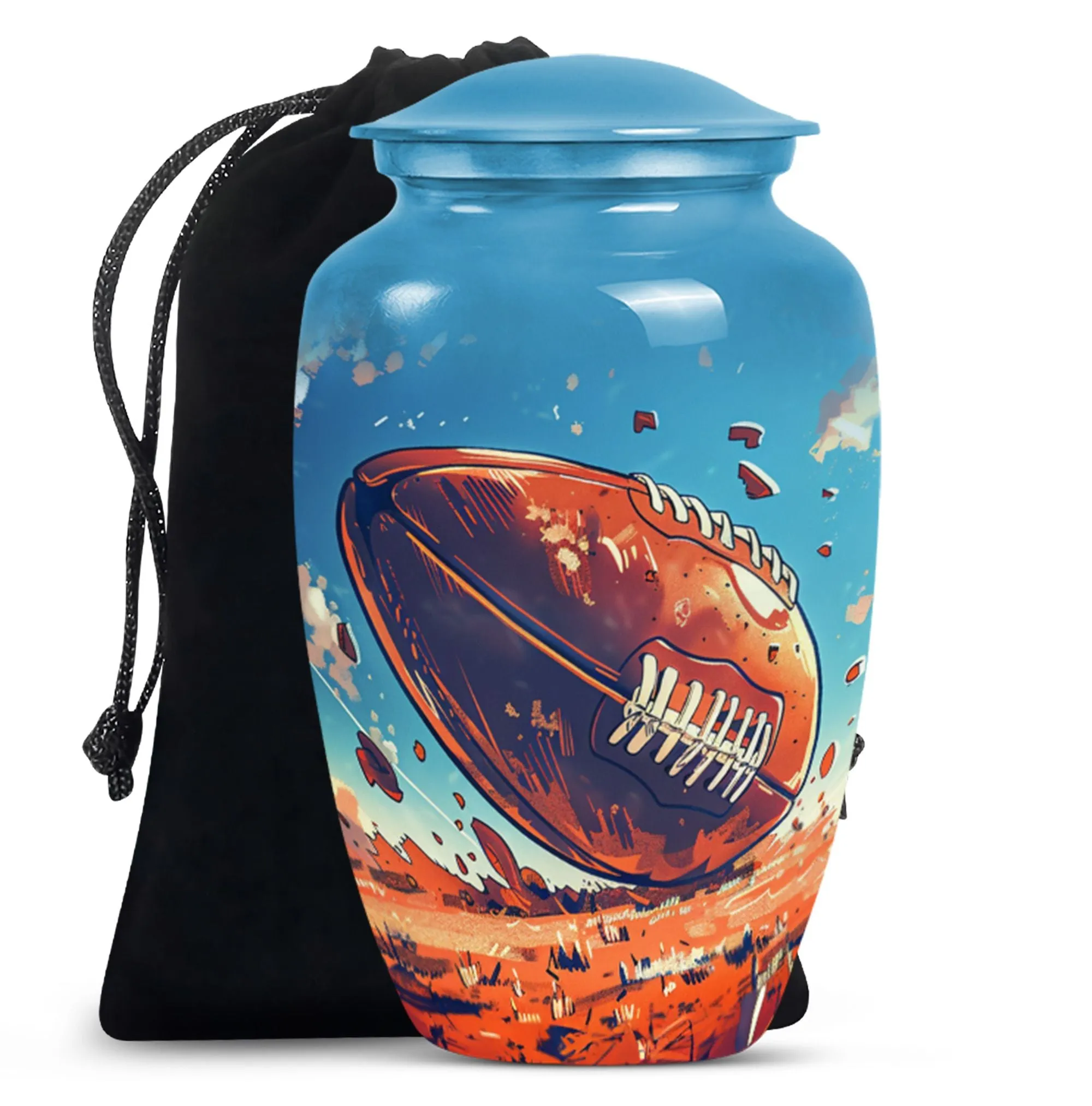 Admiration Memorial: Timeless Football Urn - A Stylish Tribute