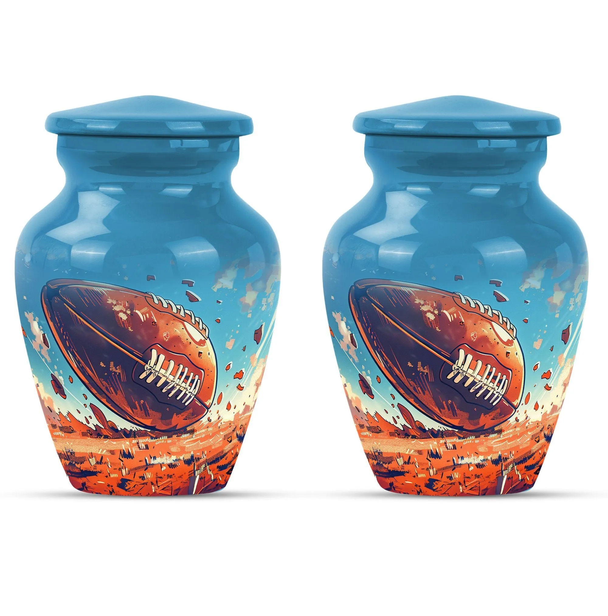 Admiration Memorial: Timeless Football Urn - A Stylish Tribute