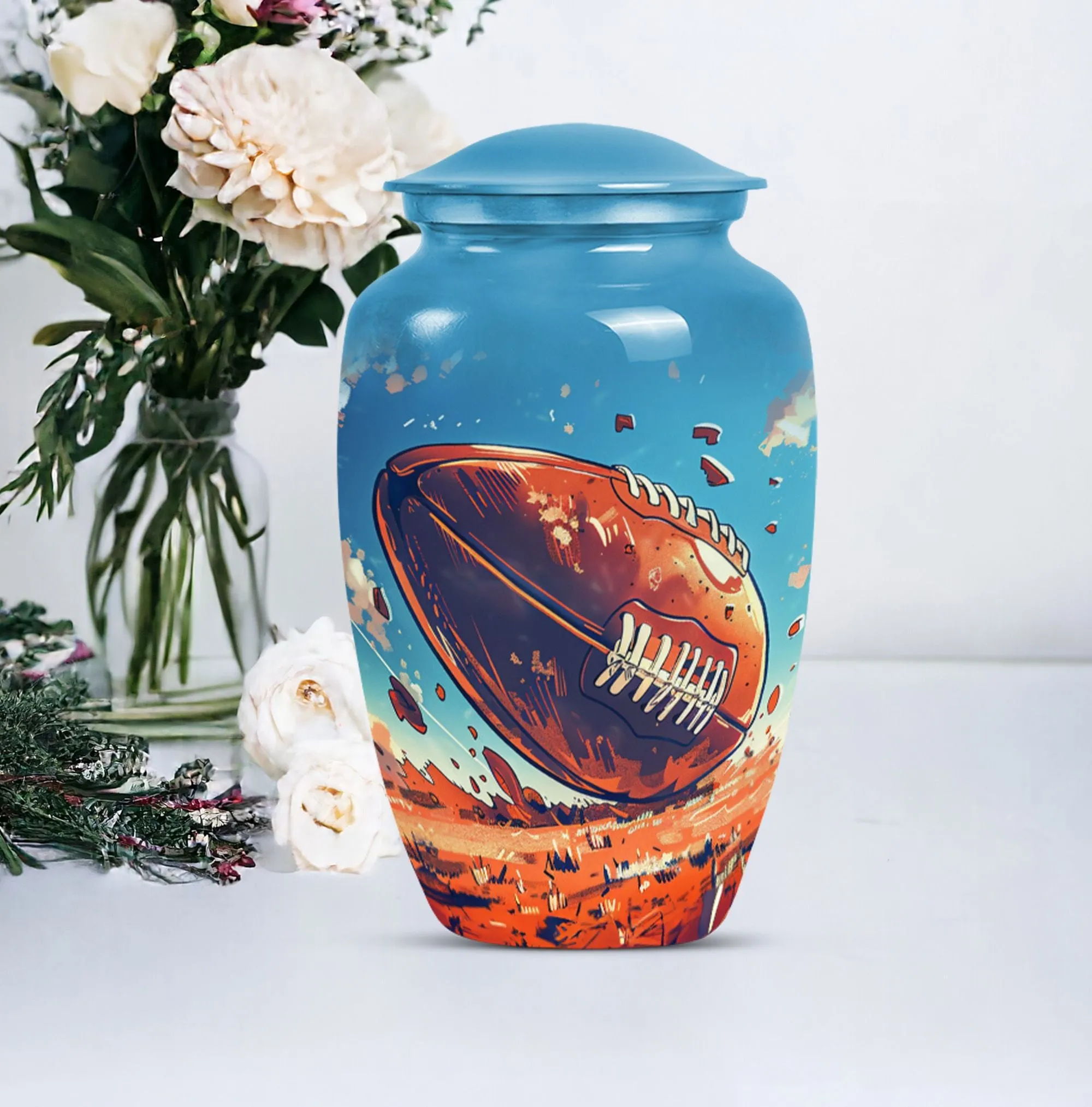 Admiration Memorial: Timeless Football Urn - A Stylish Tribute
