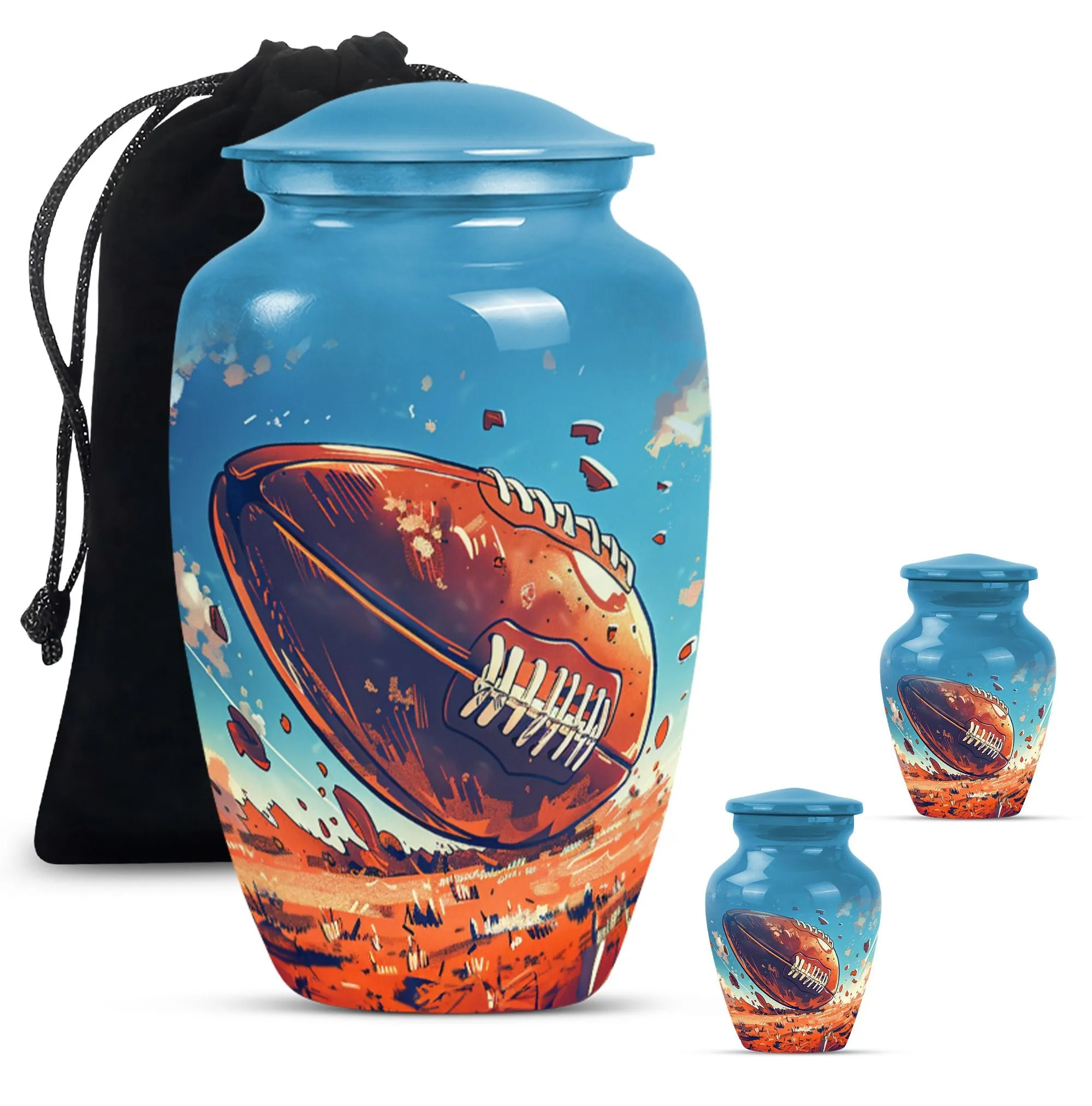 Admiration Memorial: Timeless Football Urn - A Stylish Tribute