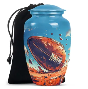 Admiration Memorial: Timeless Football Urn - A Stylish Tribute