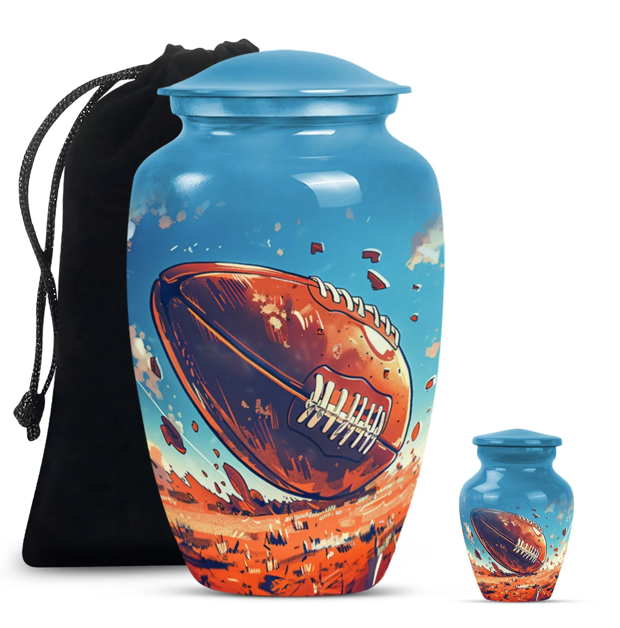 Admiration Memorial: Timeless Football Urn - A Stylish Tribute