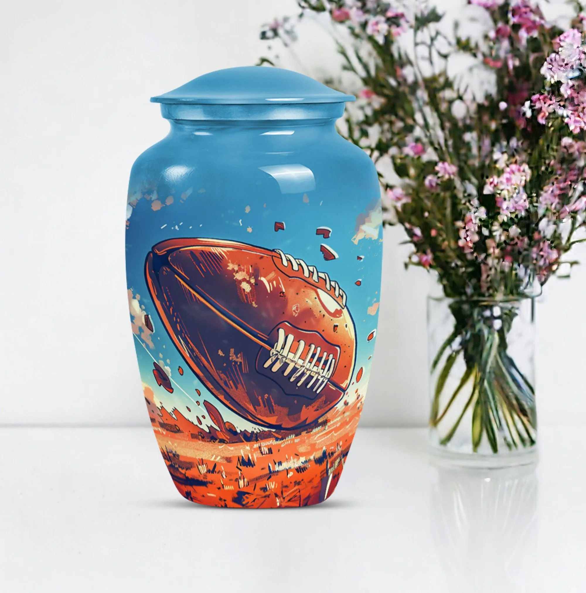 Admiration Memorial: Timeless Football Urn - A Stylish Tribute