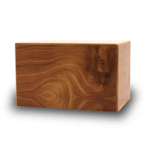 Adoration Pet Cremation Urn Box in Natural MDF