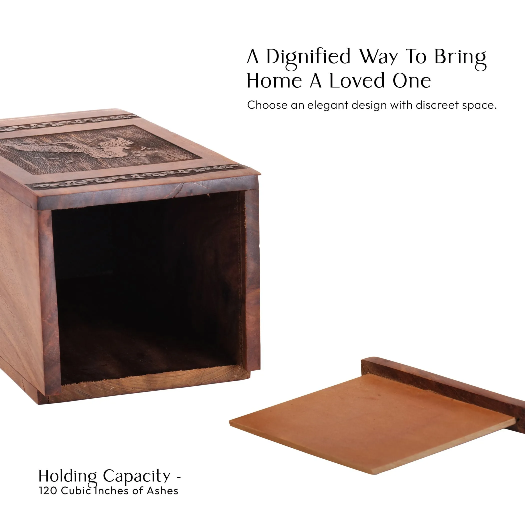 Adult Cremation Ashes Urns, Music Lovers Wood Memorial Collectibles
