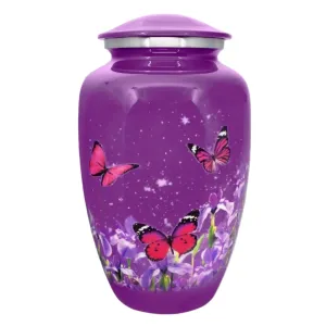 Adult cremation urn | Magic Butterflies | Great Human ash urn for a women | Quality Urns For Less