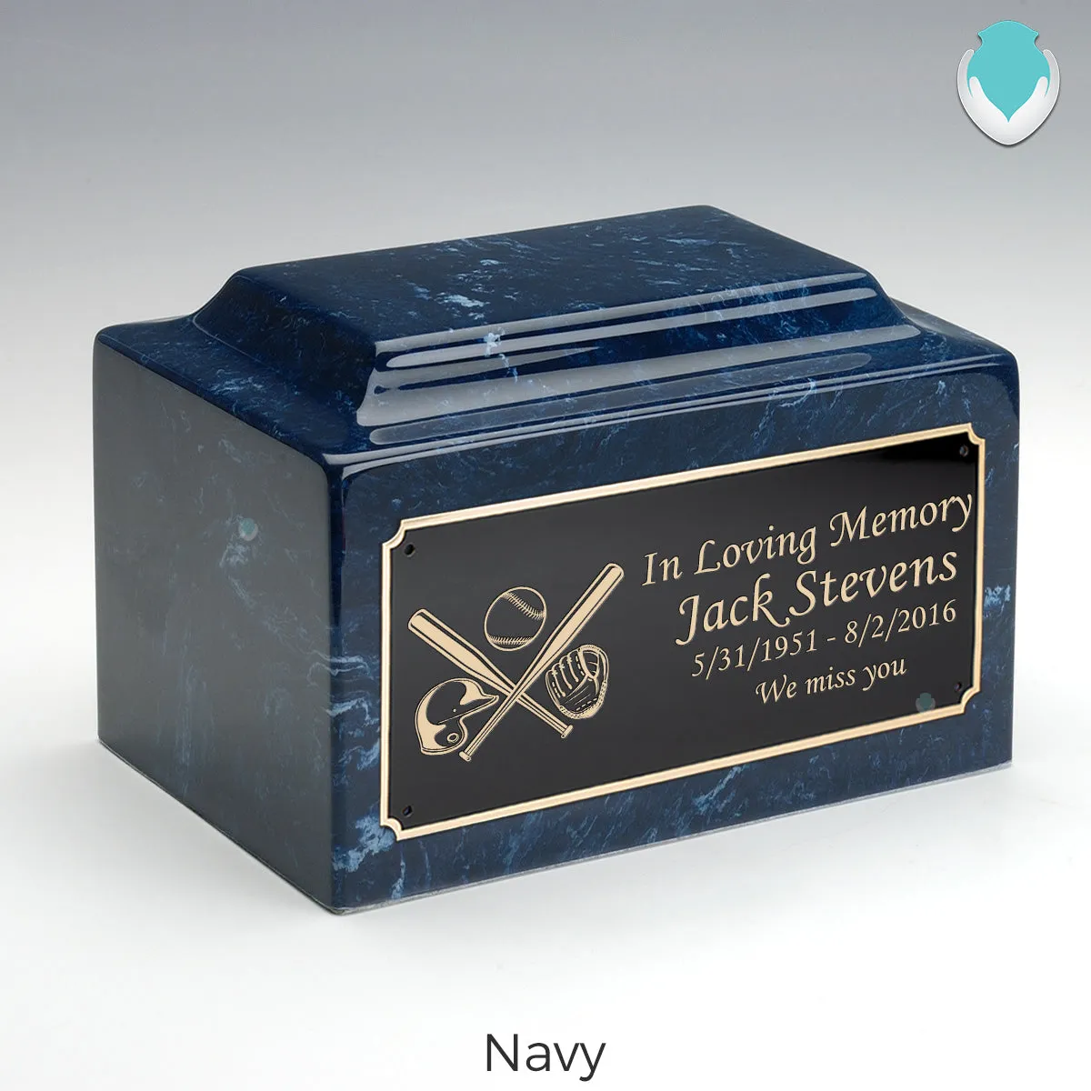 Adult Legacy Baseball Cultured Marble Urns by MacKenzie