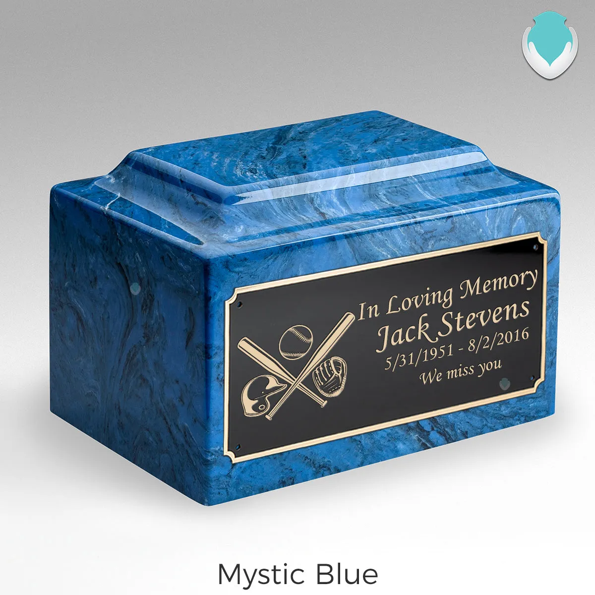 Adult Legacy Baseball Cultured Marble Urns by MacKenzie