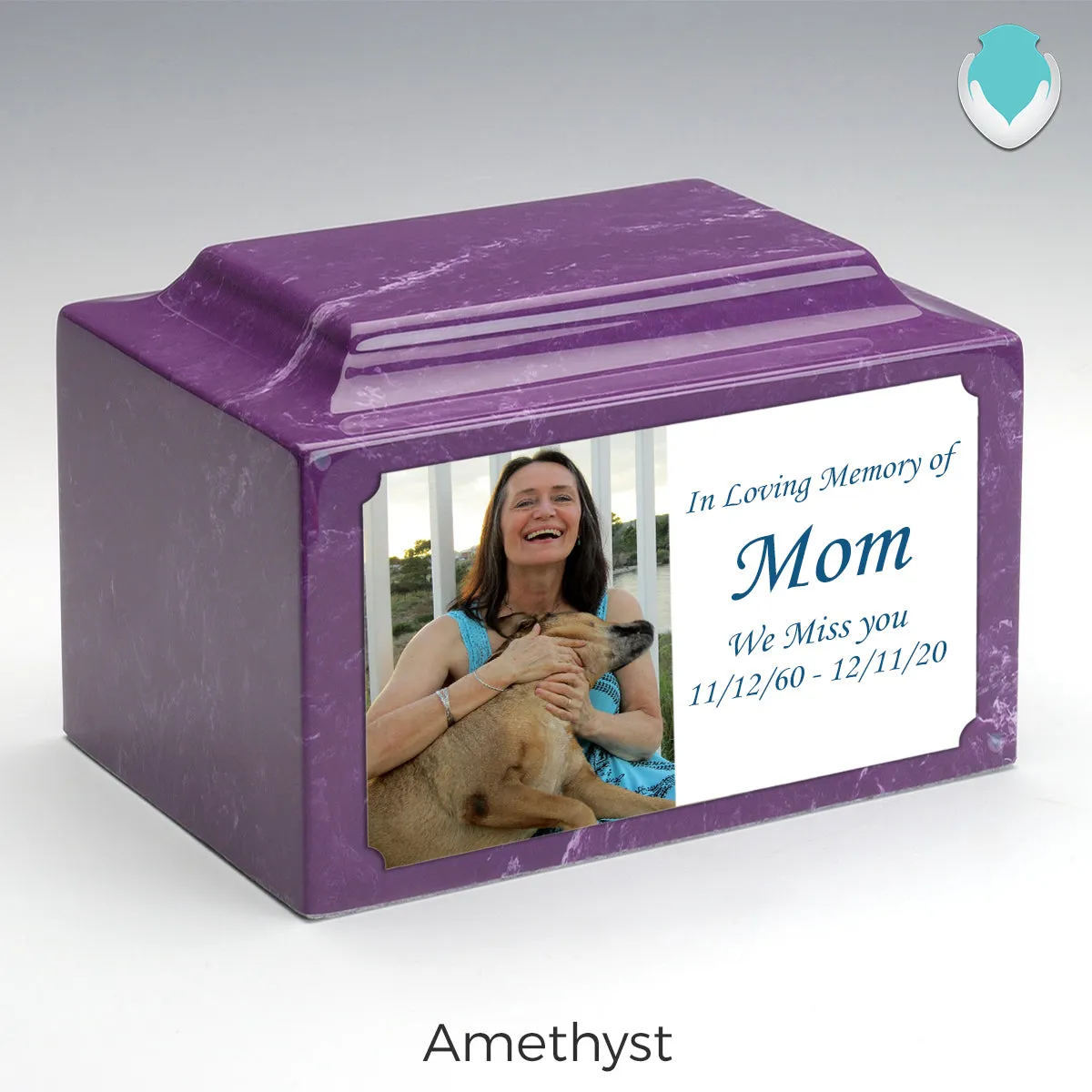 Adult Legacy Custom Printed Photo Cultured Marble Urns by MacKenzie