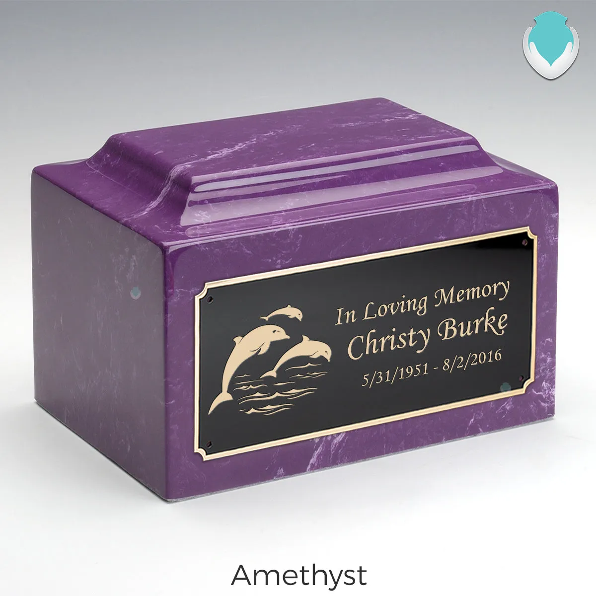 Adult Legacy Dolphin Cultured Marble Urns by MacKenzie