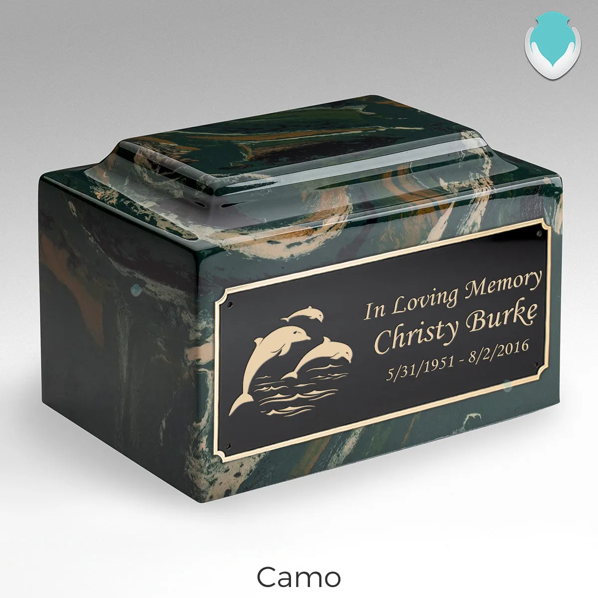 Adult Legacy Dolphin Cultured Marble Urns by MacKenzie