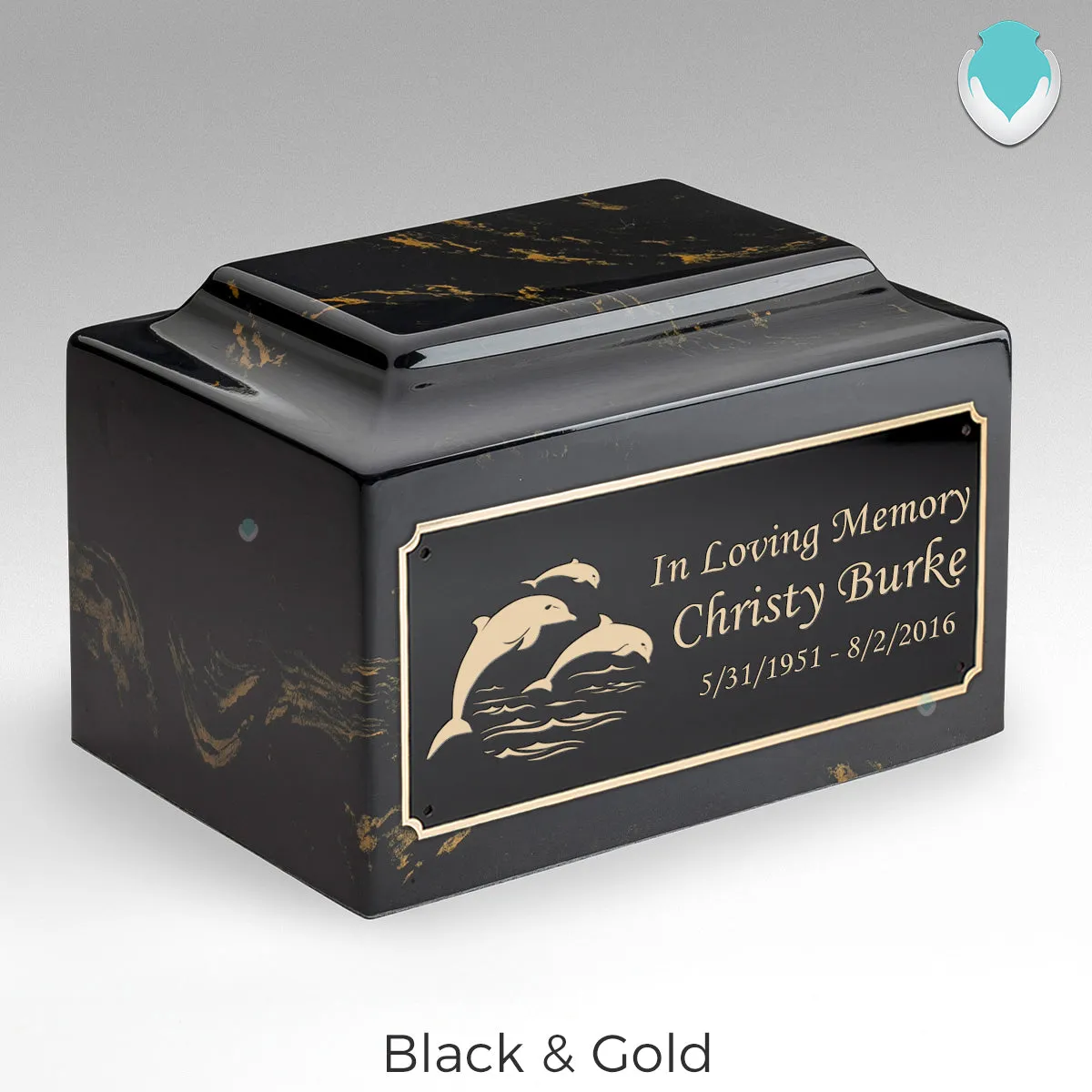 Adult Legacy Dolphin Cultured Marble Urns by MacKenzie