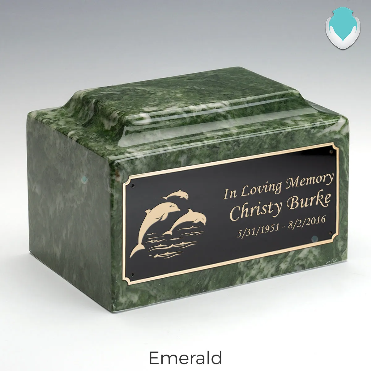Adult Legacy Dolphin Cultured Marble Urns by MacKenzie