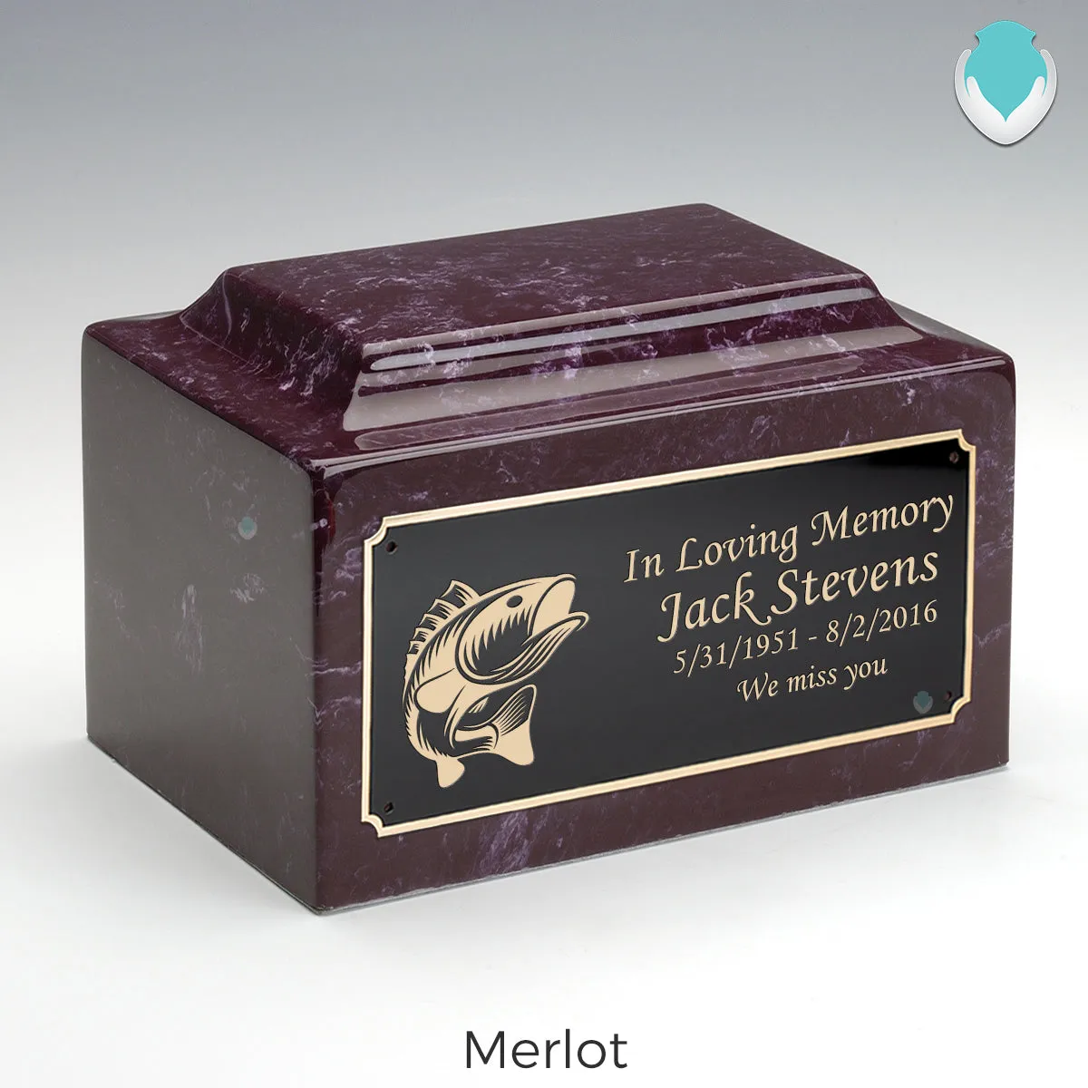 Adult Legacy Fishing Cultured Marble Urns by MacKenzie