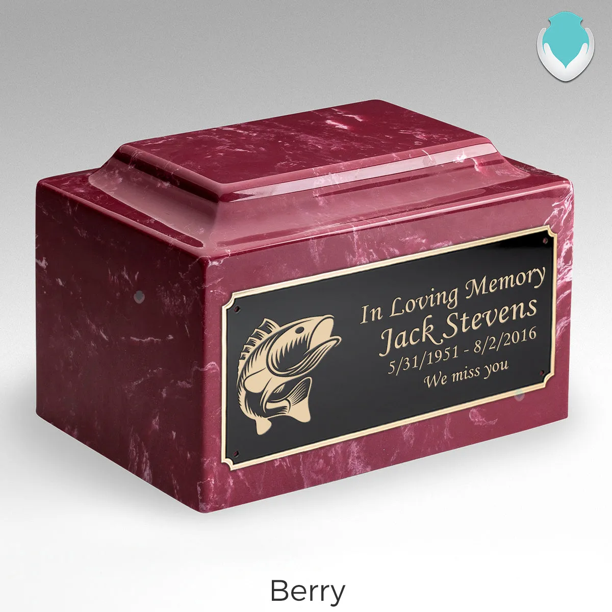 Adult Legacy Fishing Cultured Marble Urns by MacKenzie