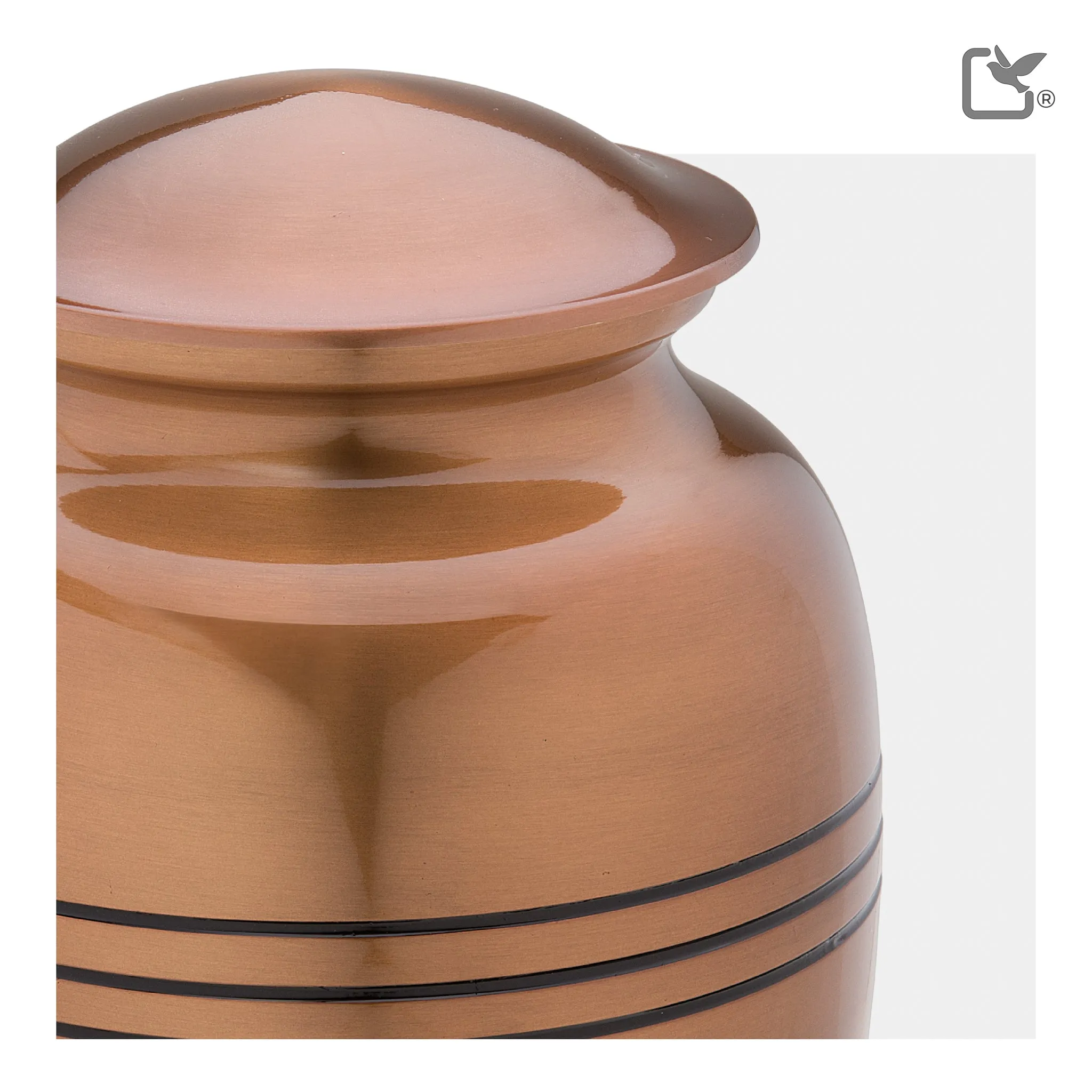 Adult Radiance Copper Cremation Urn - COMFORT by LoveUrns