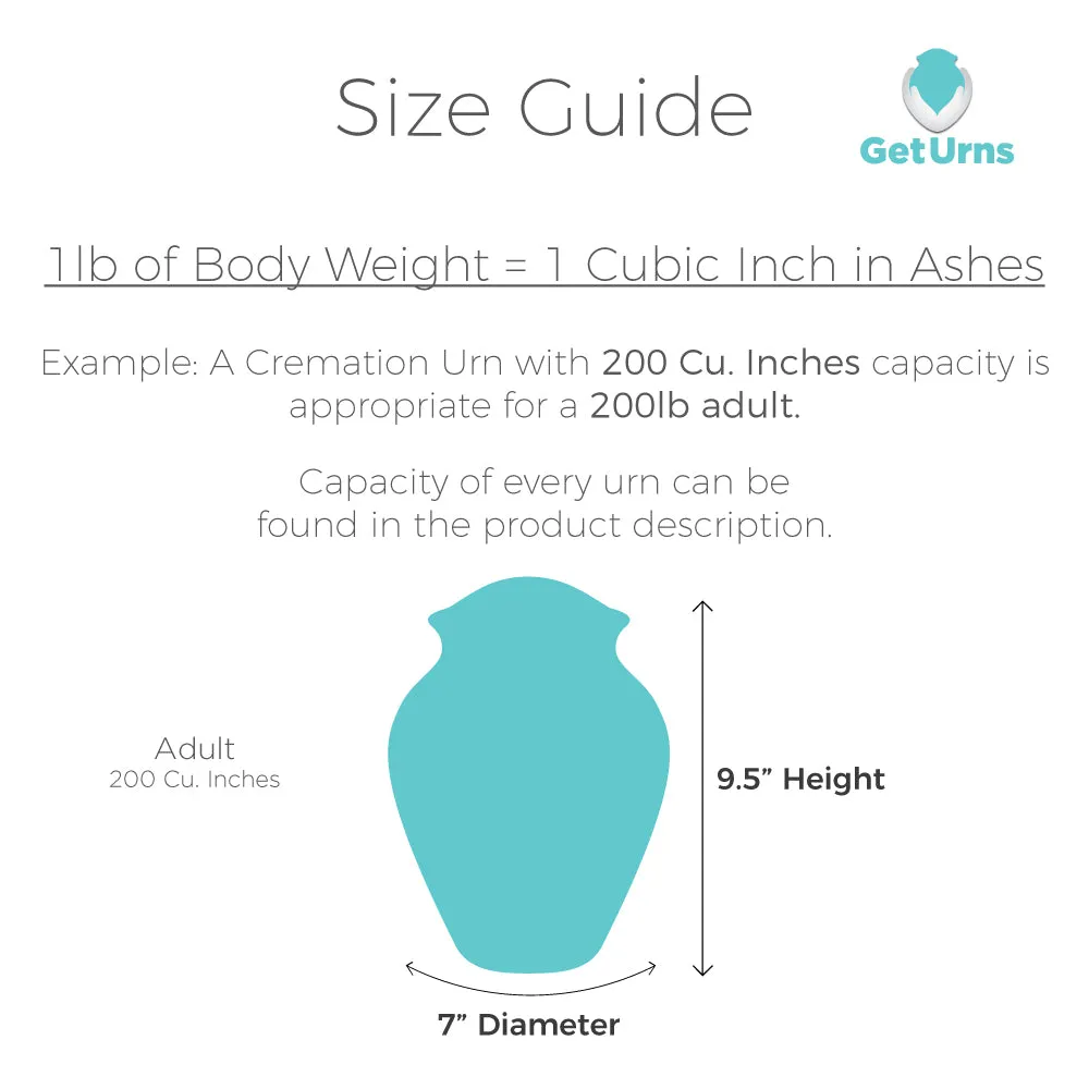 Adult White Embrace Anchor Cremation Urn