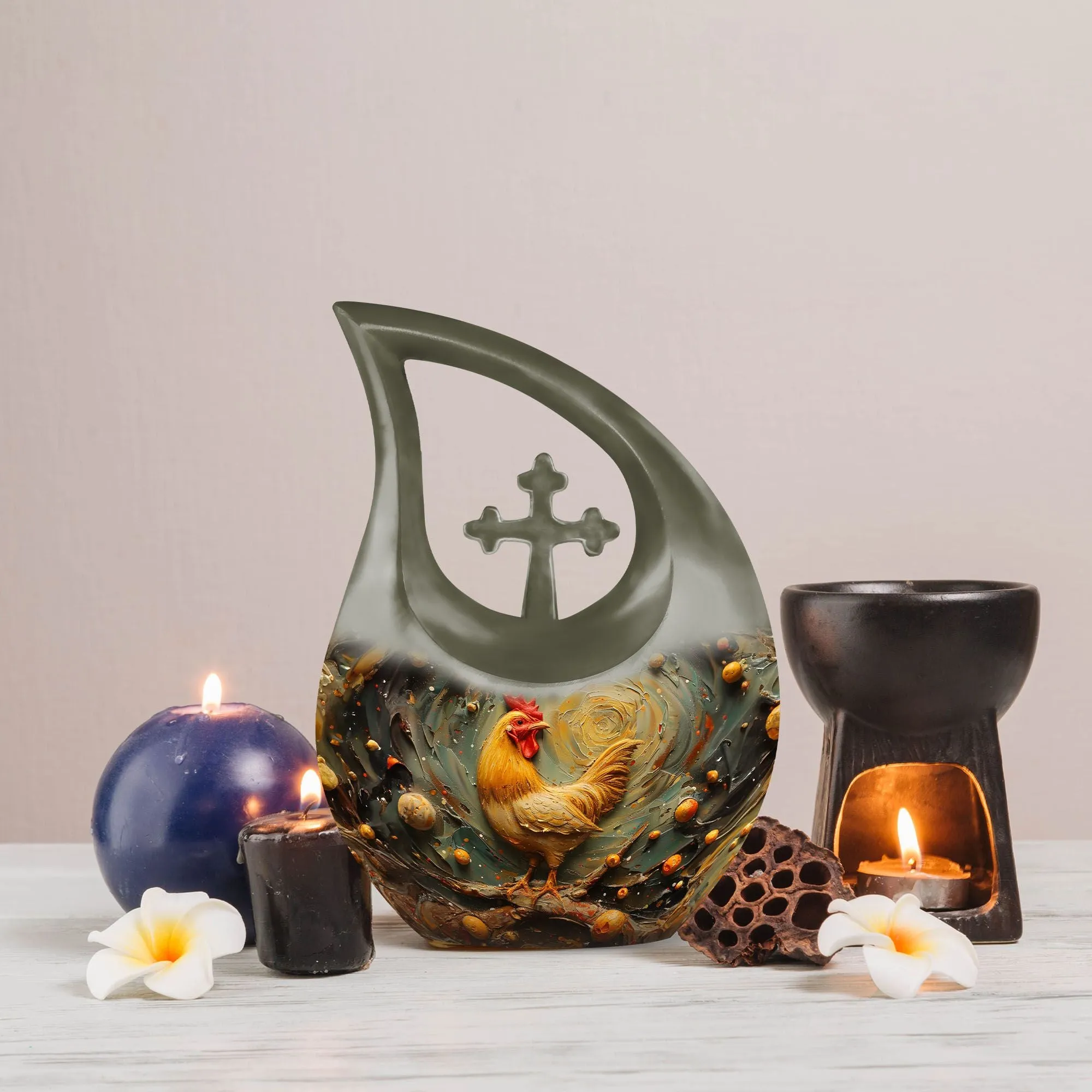 Affordable Chicken small urn for cremated remains Small mini urn