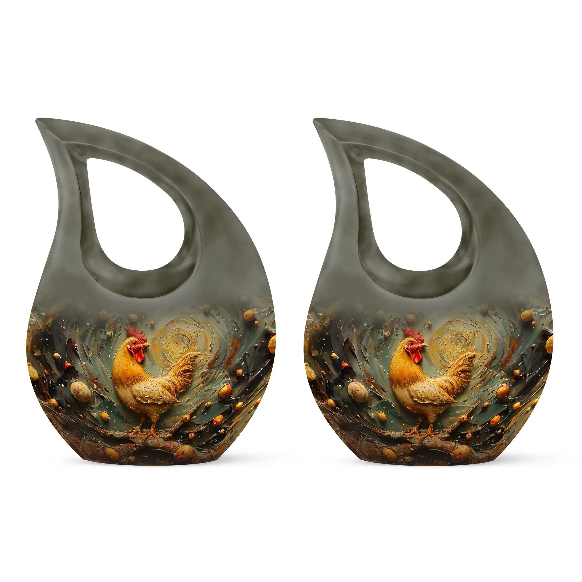 Affordable Chicken small urn for cremated remains Small mini urn