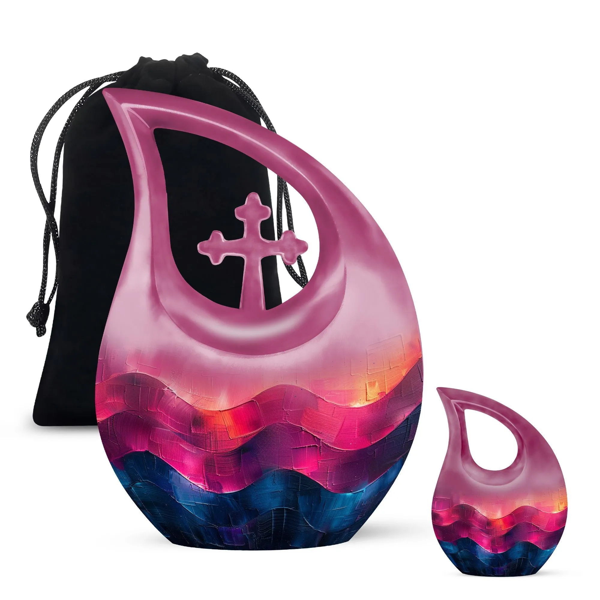Affordable Pattern Urn: Cherished Rest - Funeral and Memorial Urn