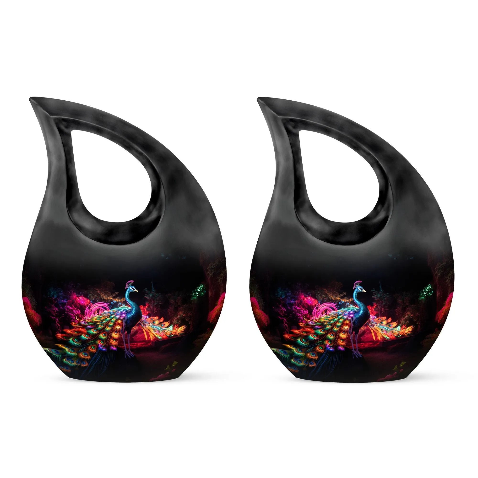 Affordable Peacock cremation urn for large adults