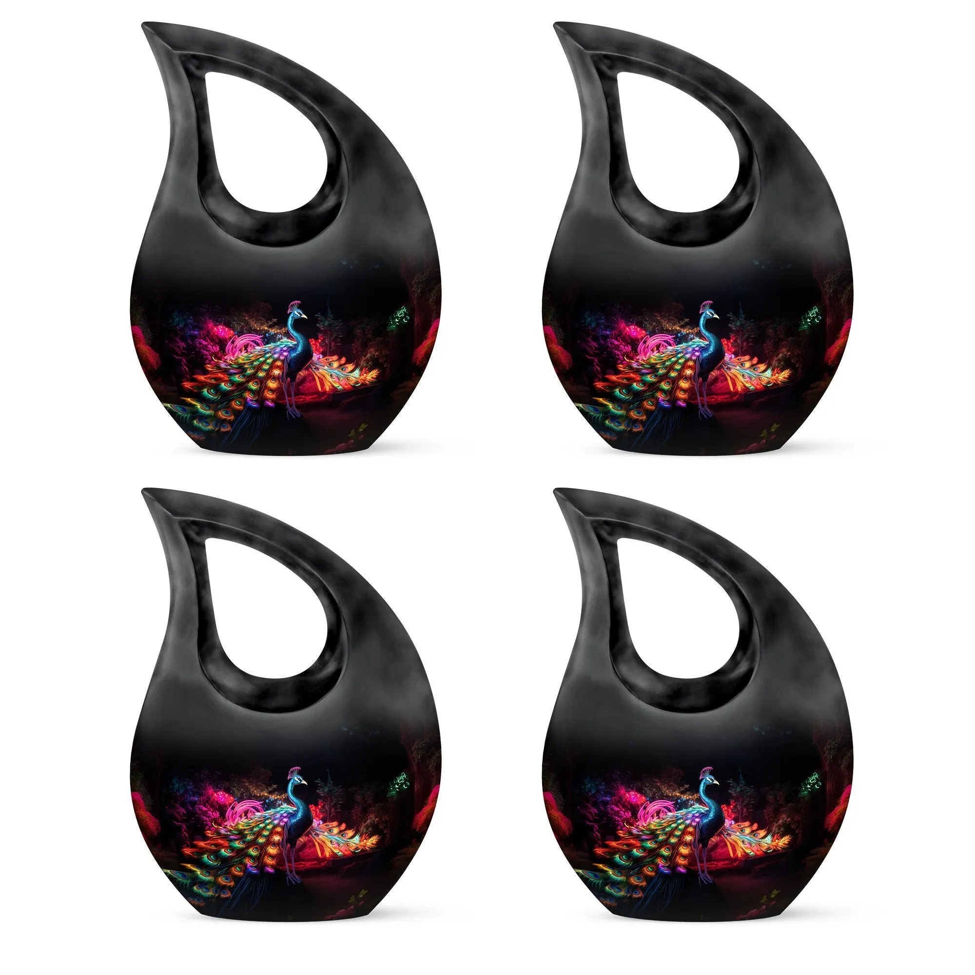 Affordable Peacock cremation urn for large adults