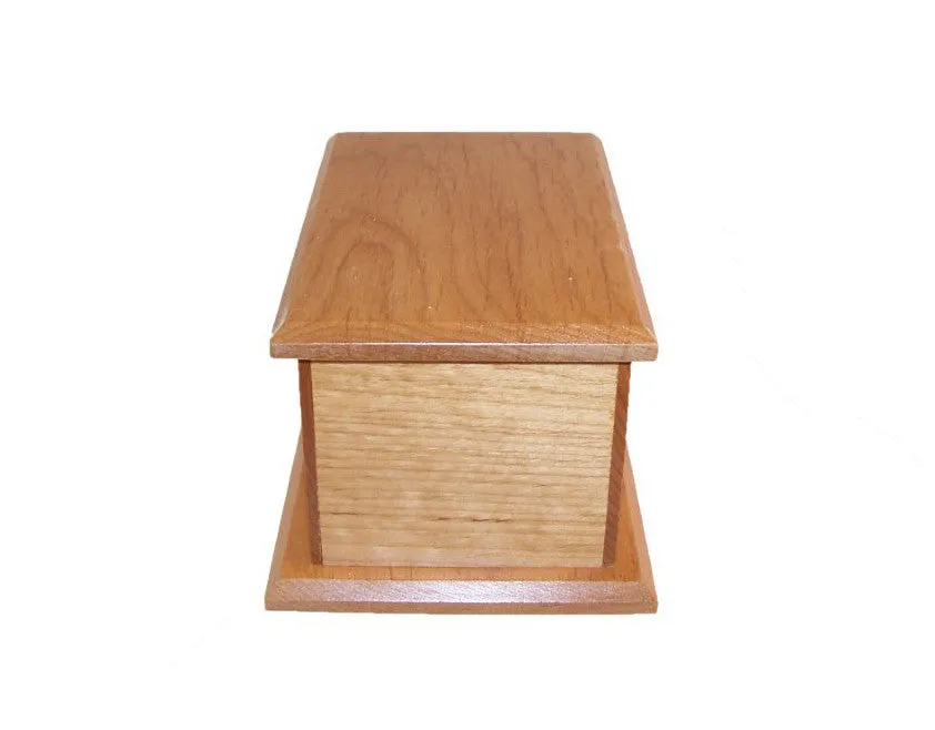 Alder Wood Pet Urn - 30 Cubic Inches